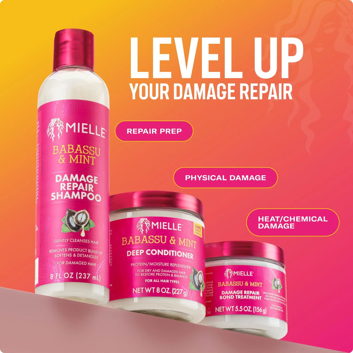 Mielle Organics Babassu & Mint Damage Repair Bond Treatment for Chemical and Heat Damaged Hair, 5.5 Ounce - Image 5