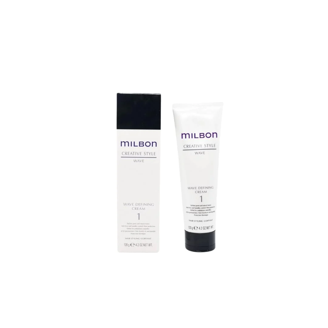 Milbon Creative Style Wave Defining Cream 1, 4.2oz - Image 2