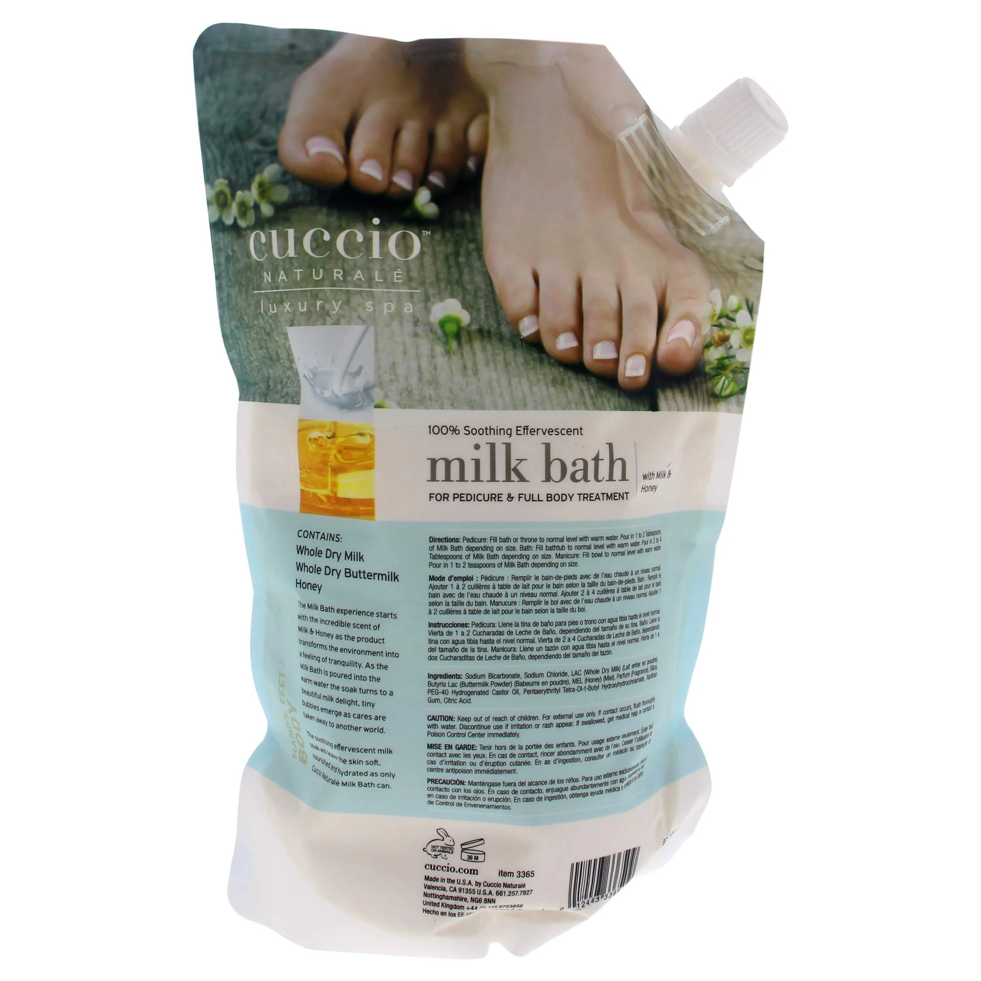 Milk Bath Pedicure and Body Treatment by Cuccio Naturale for Women - 32 oz Nail Treatment - Image 2