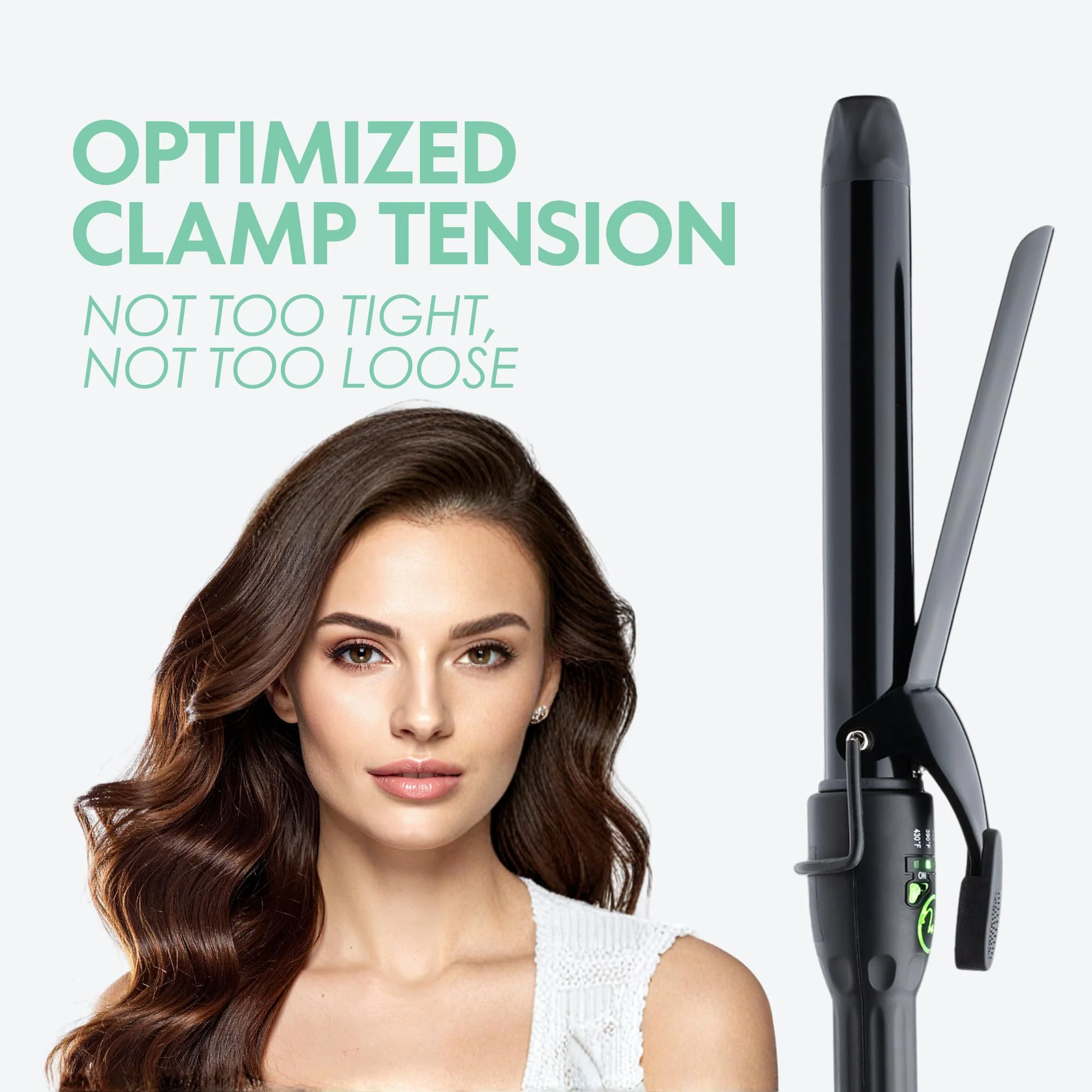 MINT REVAMP X-Long Barrel 1 Inch Curling Iron — Easier & Faster Styling for Long Hair | Truly Ionic & Even Heat Ceramic Curling Iron 1 Inch | Professional Optimized Clamp for Smooth Salon Curls - Image 8
