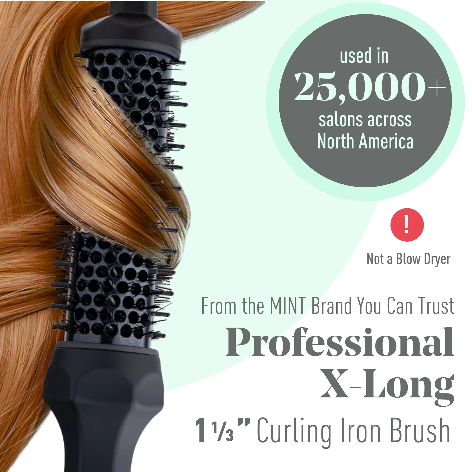 MINT Thermal Curling Brushes (1.33 Inch) - Image 3