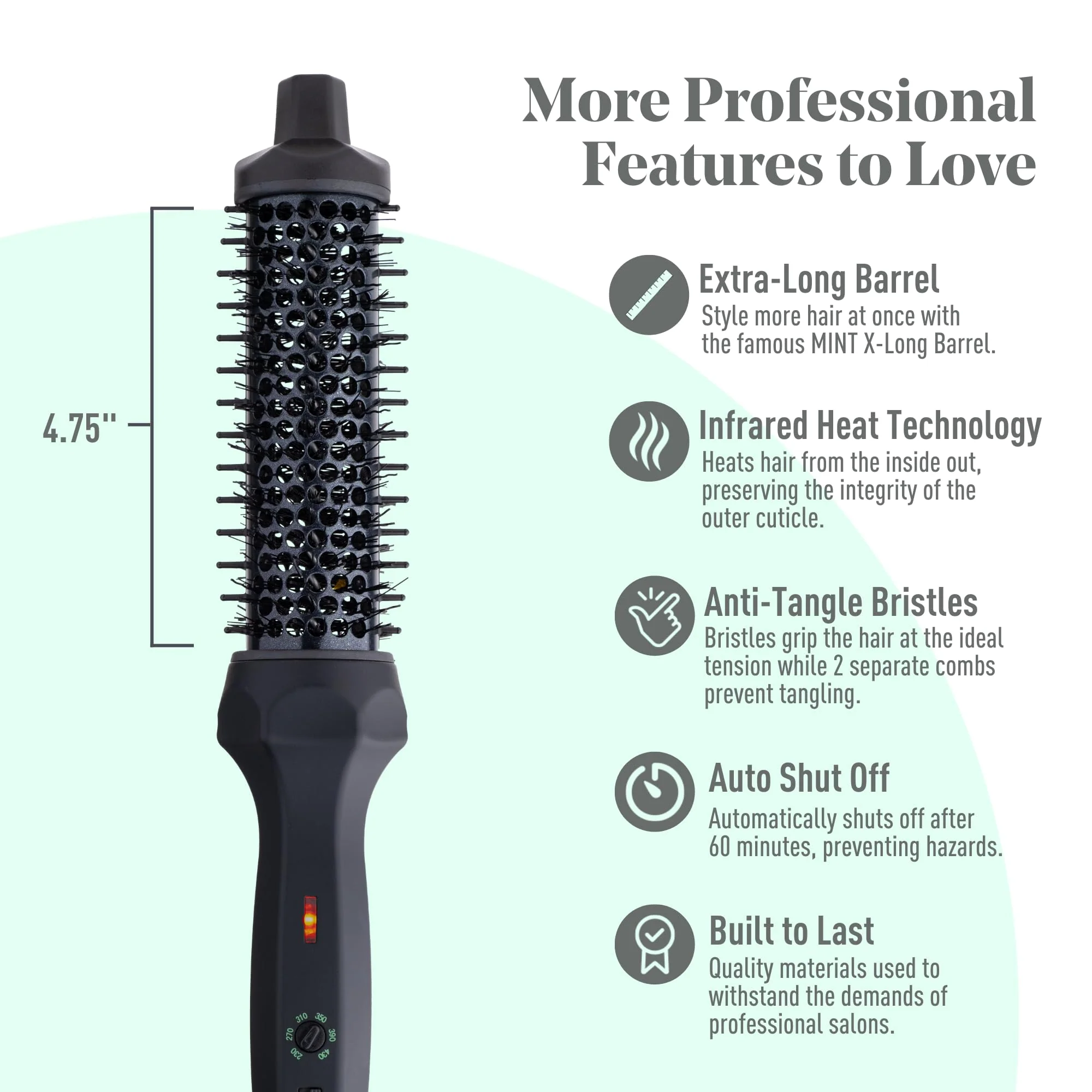 MINT Thermal Curling Brushes (1.33 Inch) - Image 6