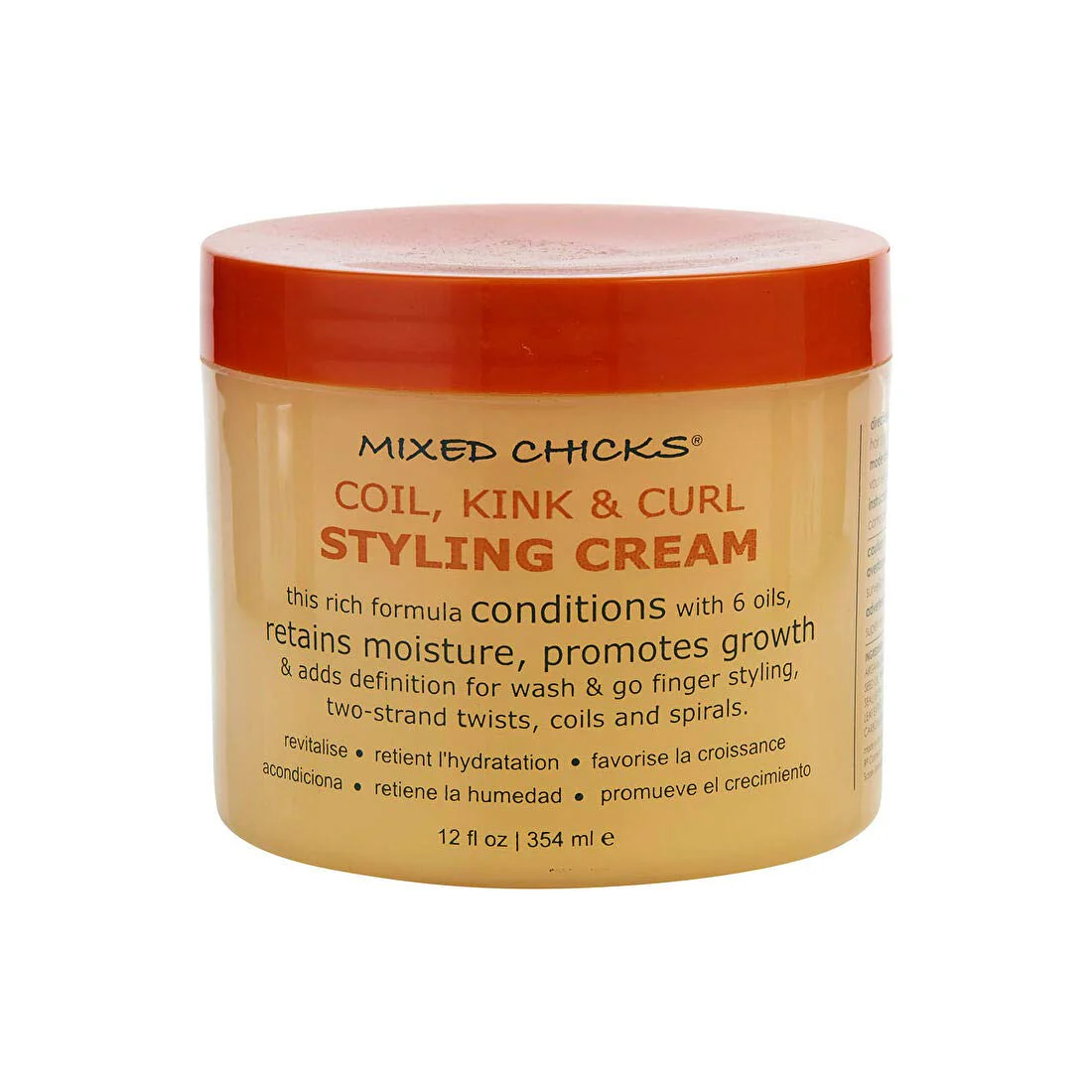 Mixed Chicks Coil, Kink & Curl Styling Cream, 12 Fl. Oz - Image 2