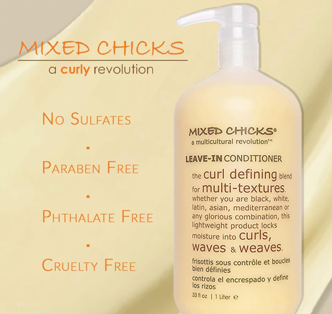 Mixed Chicks Curl Defining & Frizz Eliminating Leave-In Conditioner, 33 fl.oz. - Image 5