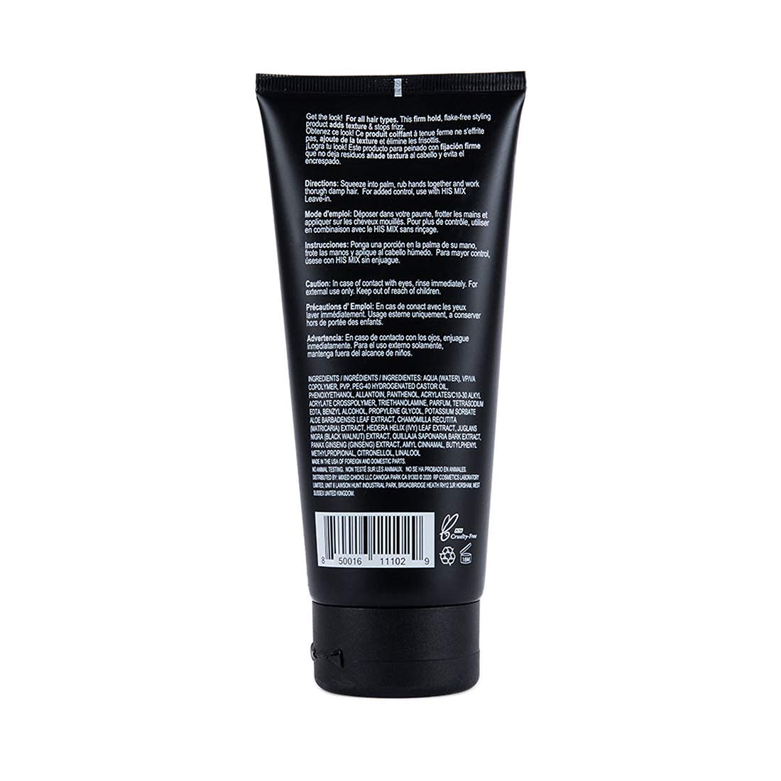 Mixed Chicks HIS MIX Shine Finisher Firm Hold Hair Styling Gel for Men, 6 fl. oz. / 177 ml. - Image 3