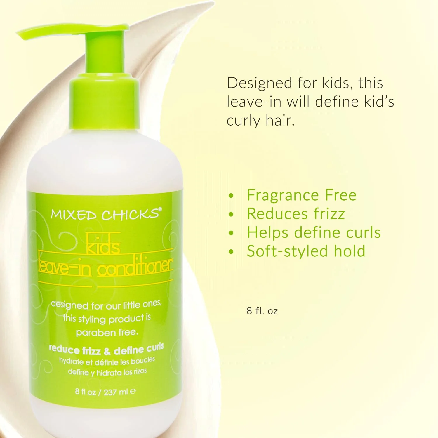 Mixed Chicks Kid's Quad Pack - Shampoo, Conditioner, Leave-in Conditioner, Tangle-Tamer, 8 fl.oz (Pack of 4) - Image 8