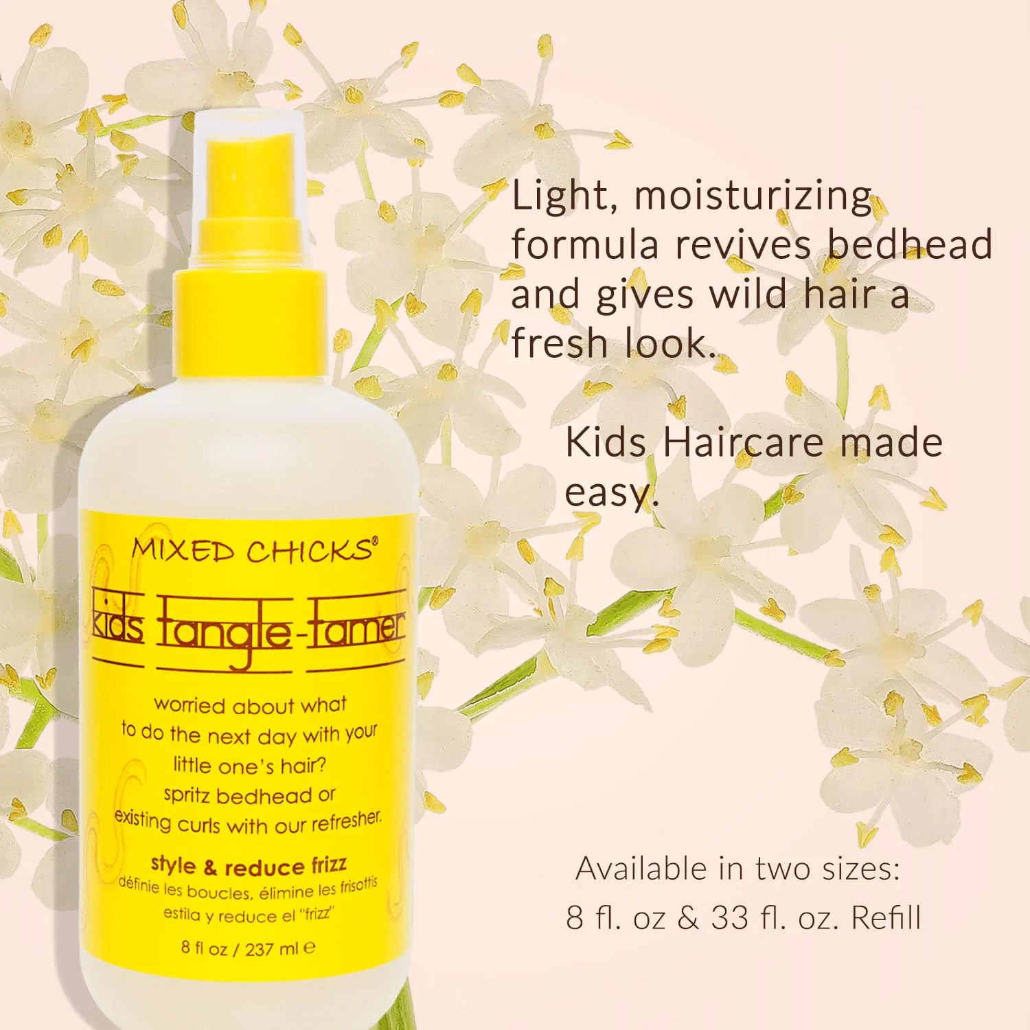 Mixed Chicks Kids Tangle Tamer - Light and Moisturizing Styling Formula for Frizz-free Curls, 8 fl.oz. - Image 4