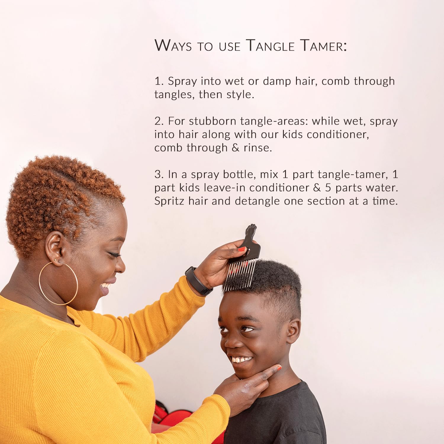 Mixed Chicks Kids Tangle Tamer - Light and Moisturizing Styling Formula for Frizz-free Curls, 8 fl.oz. - Image 6