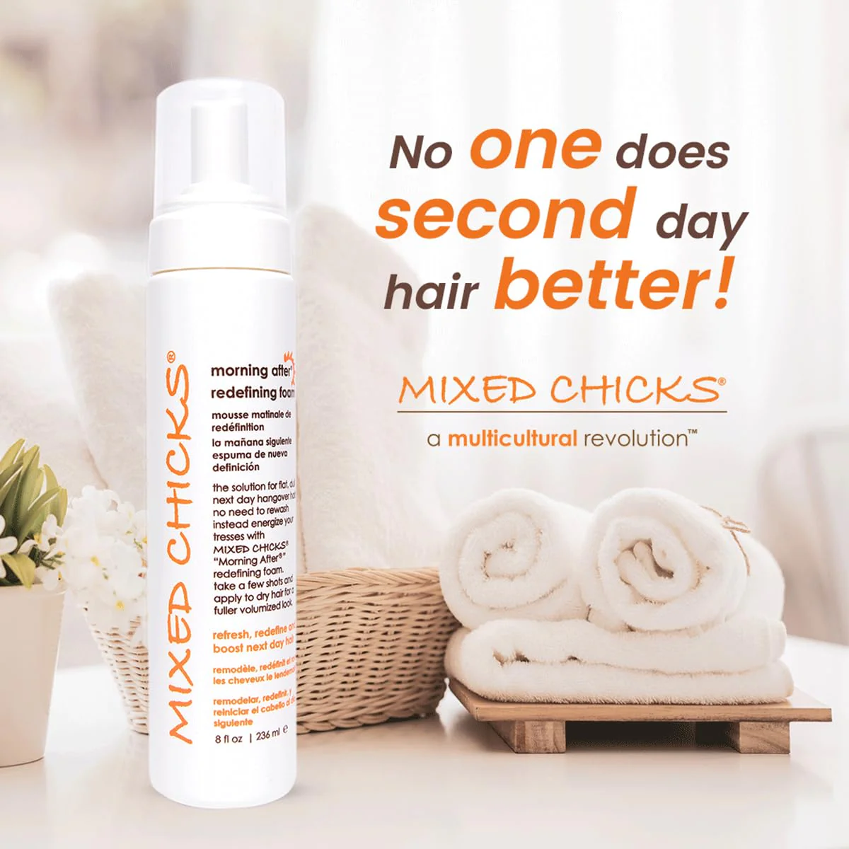 Mixed Chicks Morning After Redefining Hair Foam, 8 fl.oz. / 236ml - Image 6