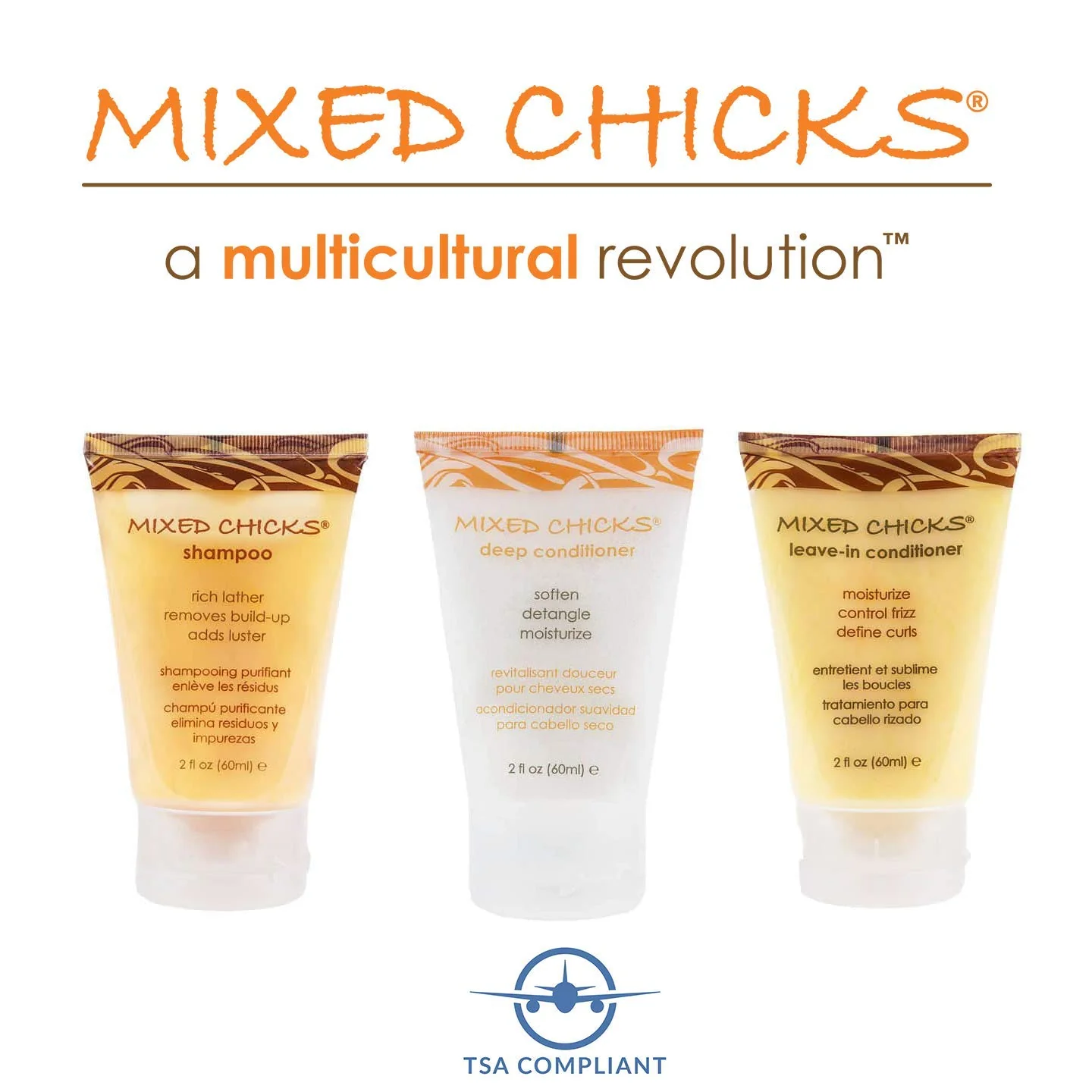 Mixed Chicks Travel & Trial Pack - Shampoo, Deep Conditioner, Leave-in Conditioner, 2 fl. oz. each - Image 8