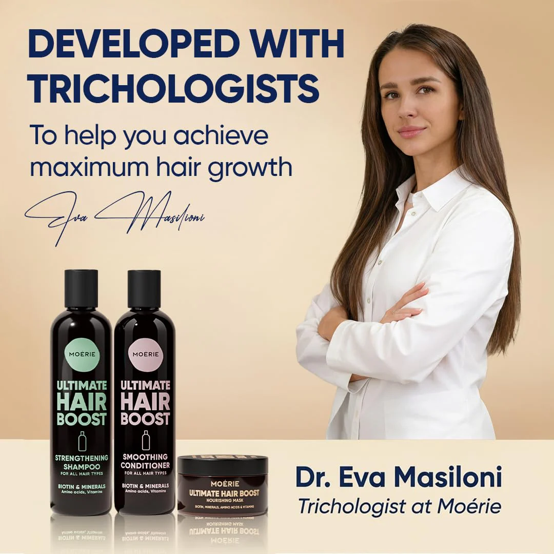 Moérie Hair Growth Shampoo, Conditioner and Mask - Hair Loss Solution with Biotin and Rosemary, Thickening Hair Regrowth Set for Thinning Hair - Ultimate Hair Growth Care (Double Set) - Image 7