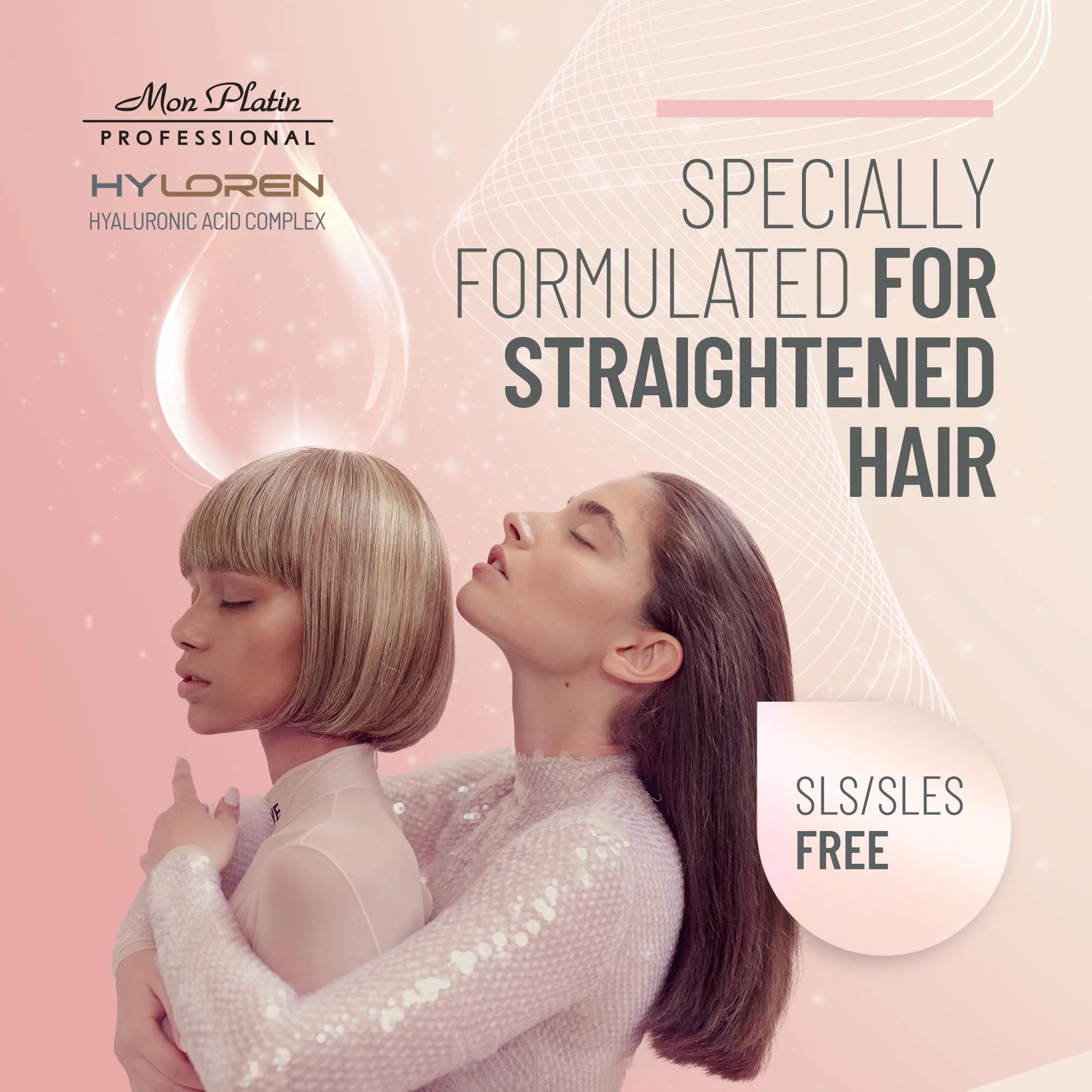 Mon Platin Hair Mask & Dream Hair Spray Bundle, Smoothing Shampoo – Deep Conditioning Anti-Frizz Formula for Straightened Hair with Glossy Shine & Heat Protection - Image 3
