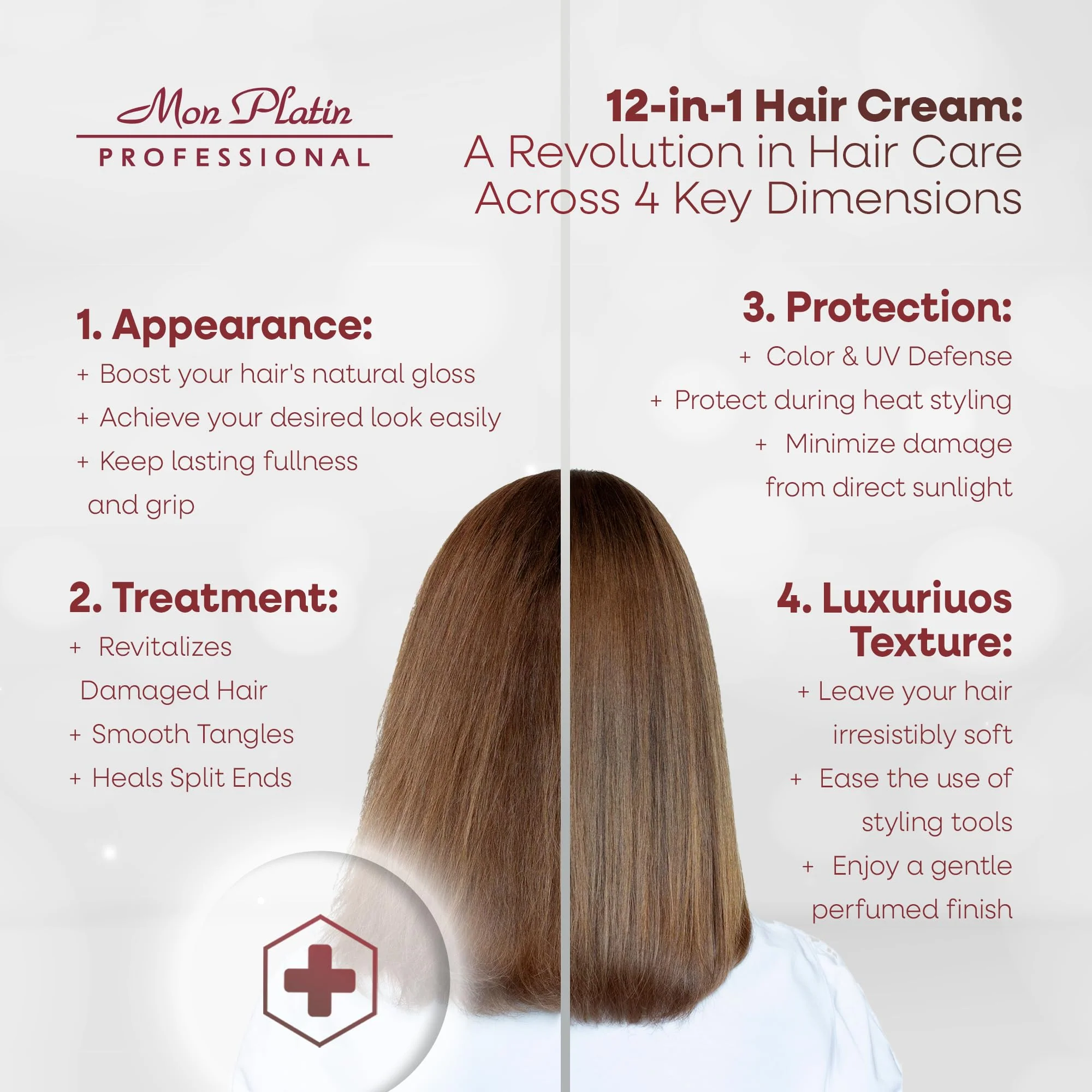 Mon Platin Hair Mask & Spray Bundle – Deep Conditioning & Heat Protection for Dry, Color-Treated Hair - Image 4