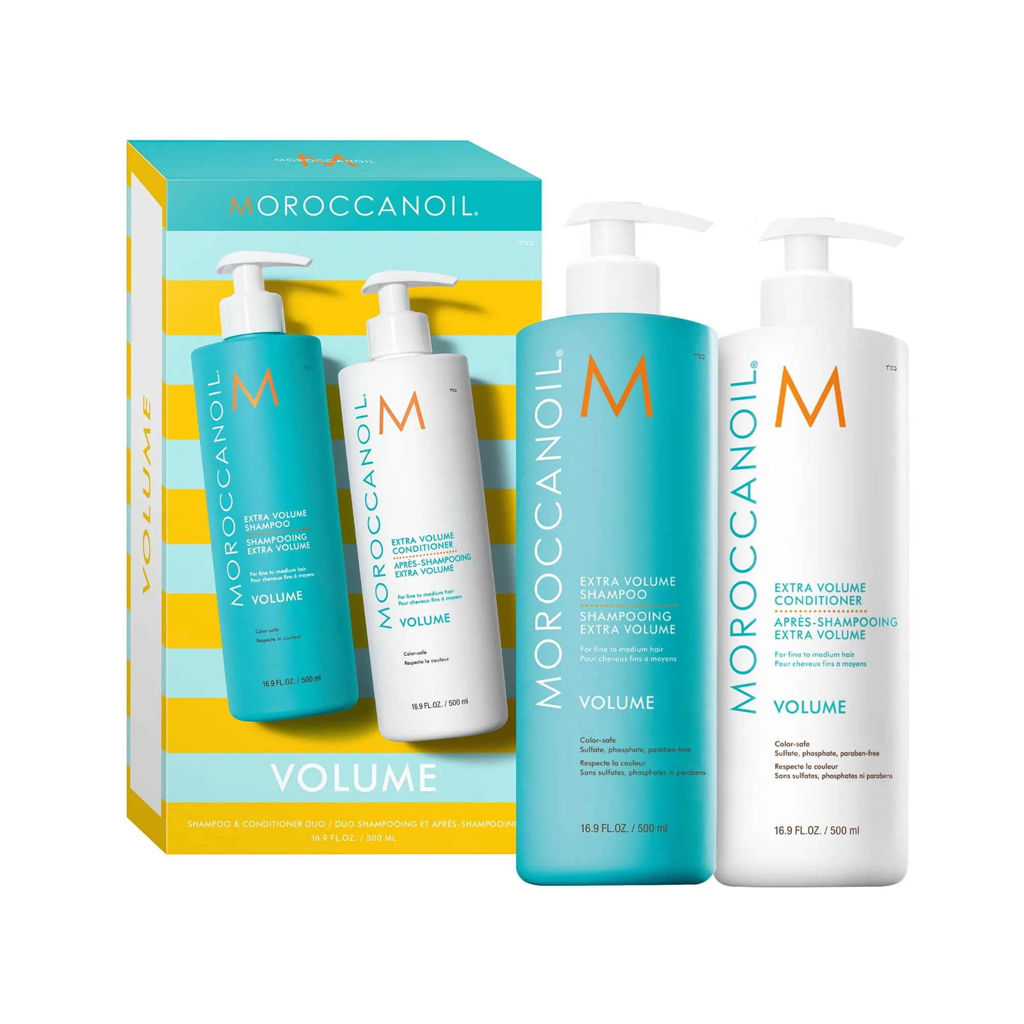 Moroccanoil Extra Volume Shampoo & Conditioner Half-Liter Set