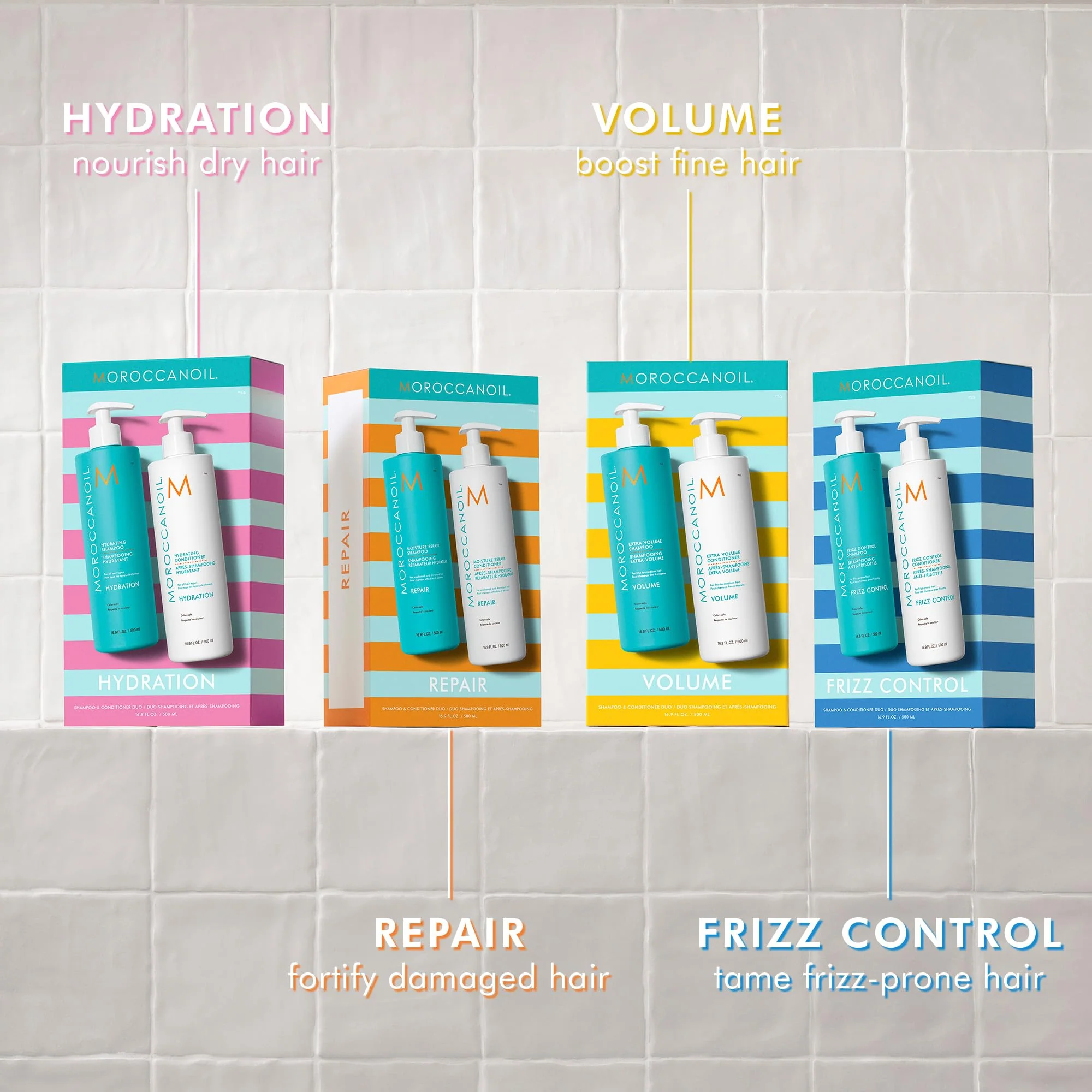 Moroccanoil Extra Volume Shampoo & Conditioner Half-Liter Set - Image 3