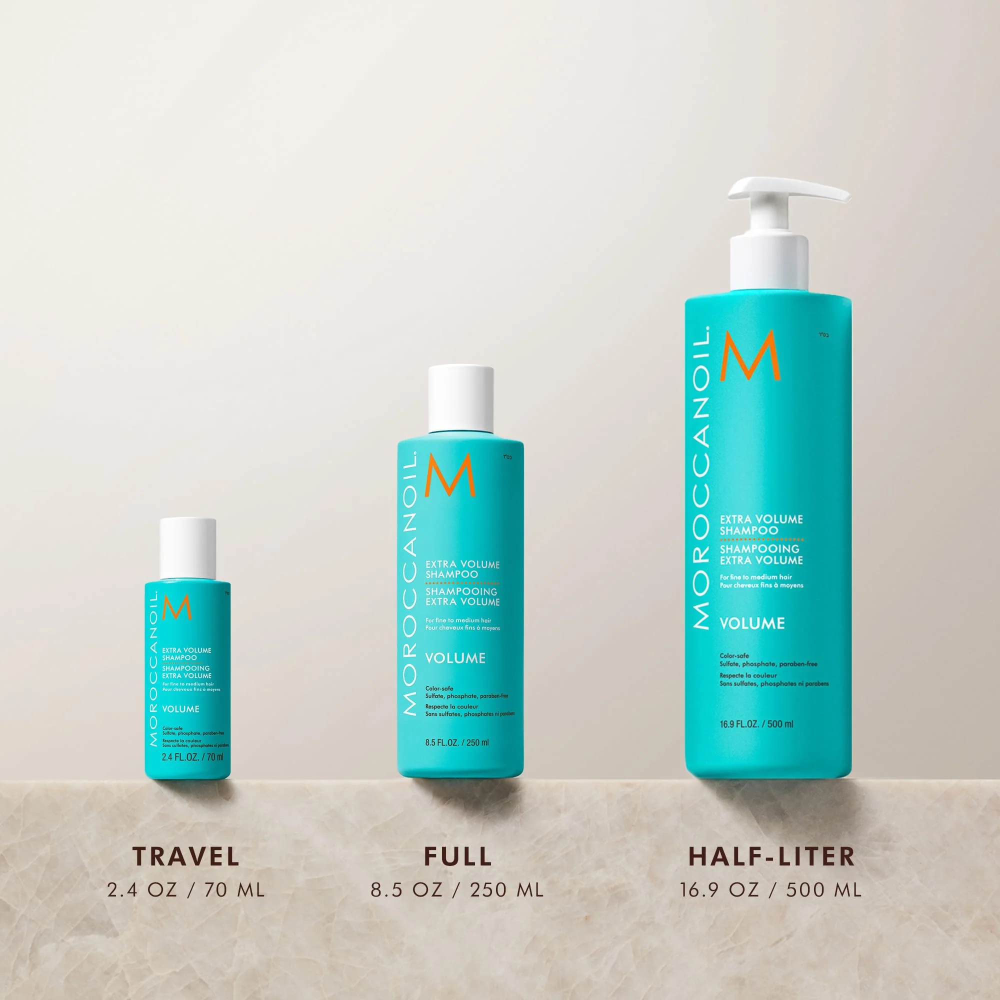Moroccanoil Extra Volume Shampoo & Conditioner Half-Liter Set - Image 4