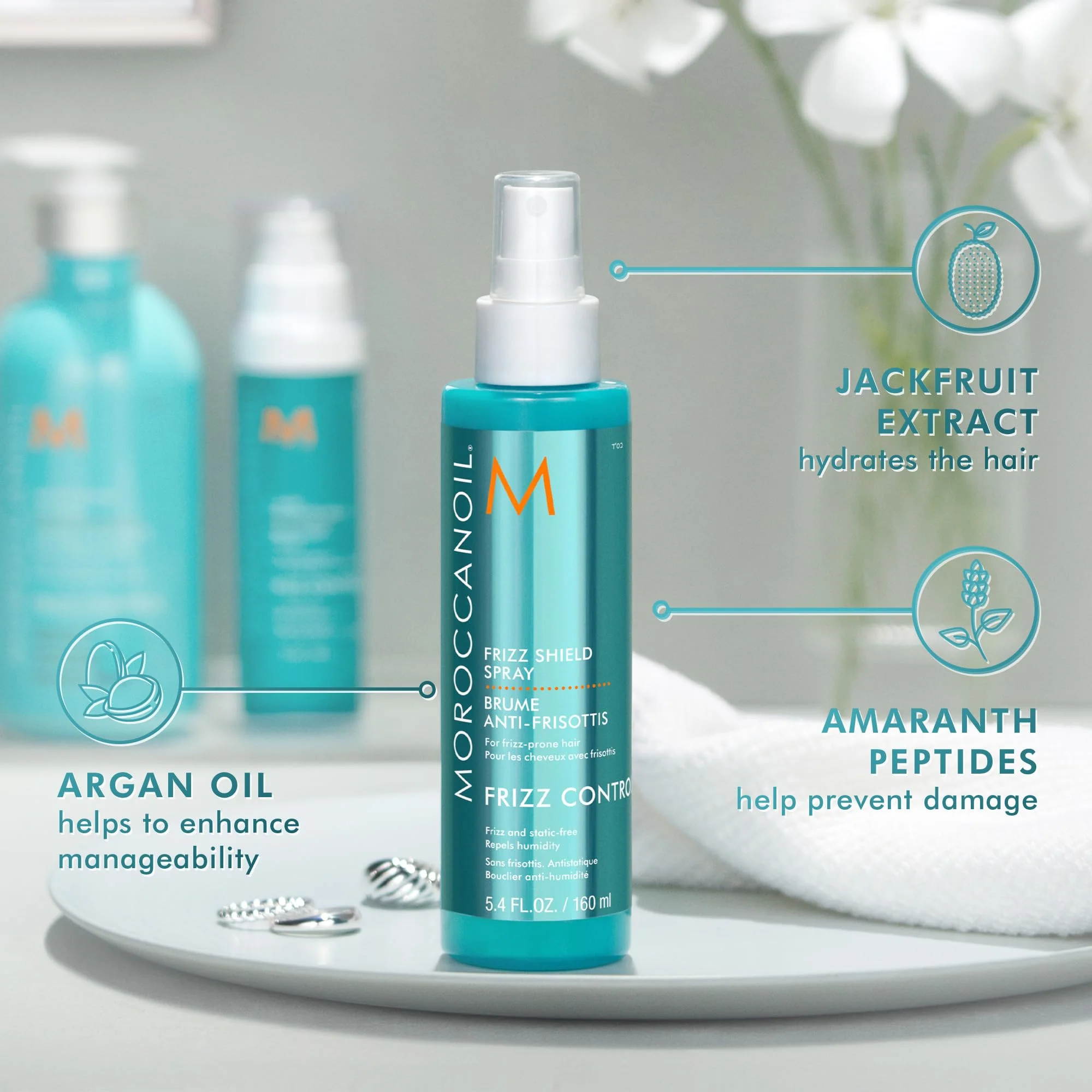 Moroccanoil Frizz Shield Styling Spray, 5.4 Fl. Oz. - Image 2