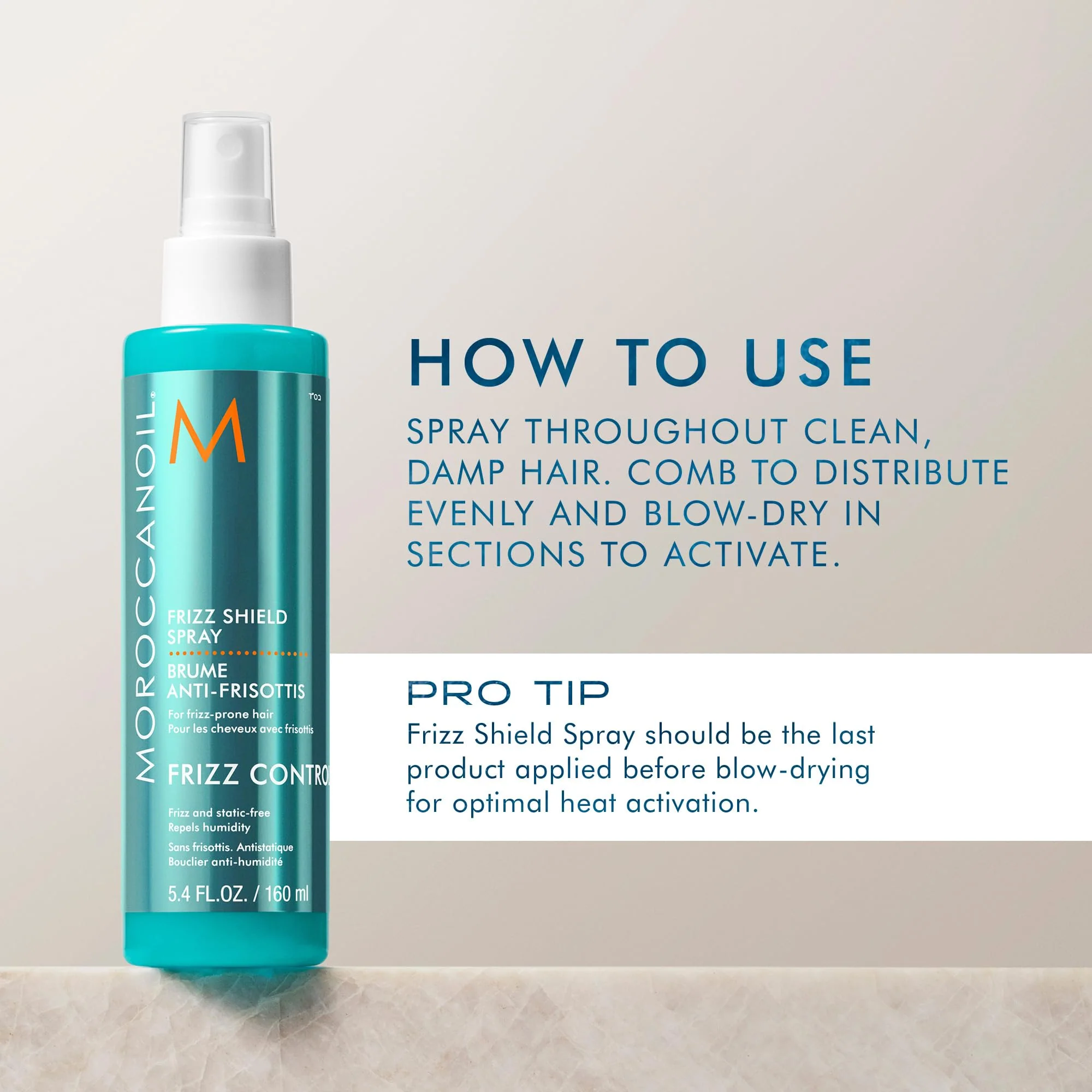 Moroccanoil Frizz Shield Styling Spray, 5.4 Fl. Oz. - Image 5