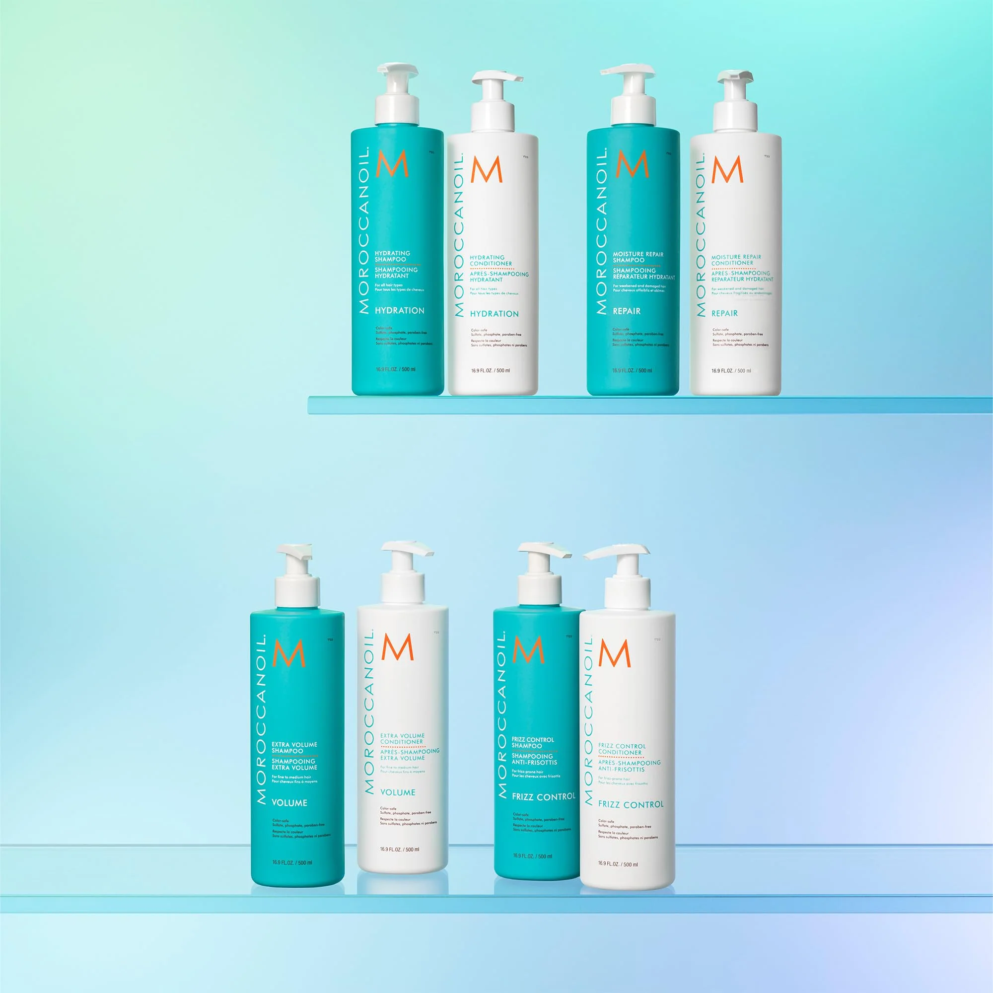 Moroccanoil Moisture Repair Shampoo & Conditioner Half-Liter Set - Image 7