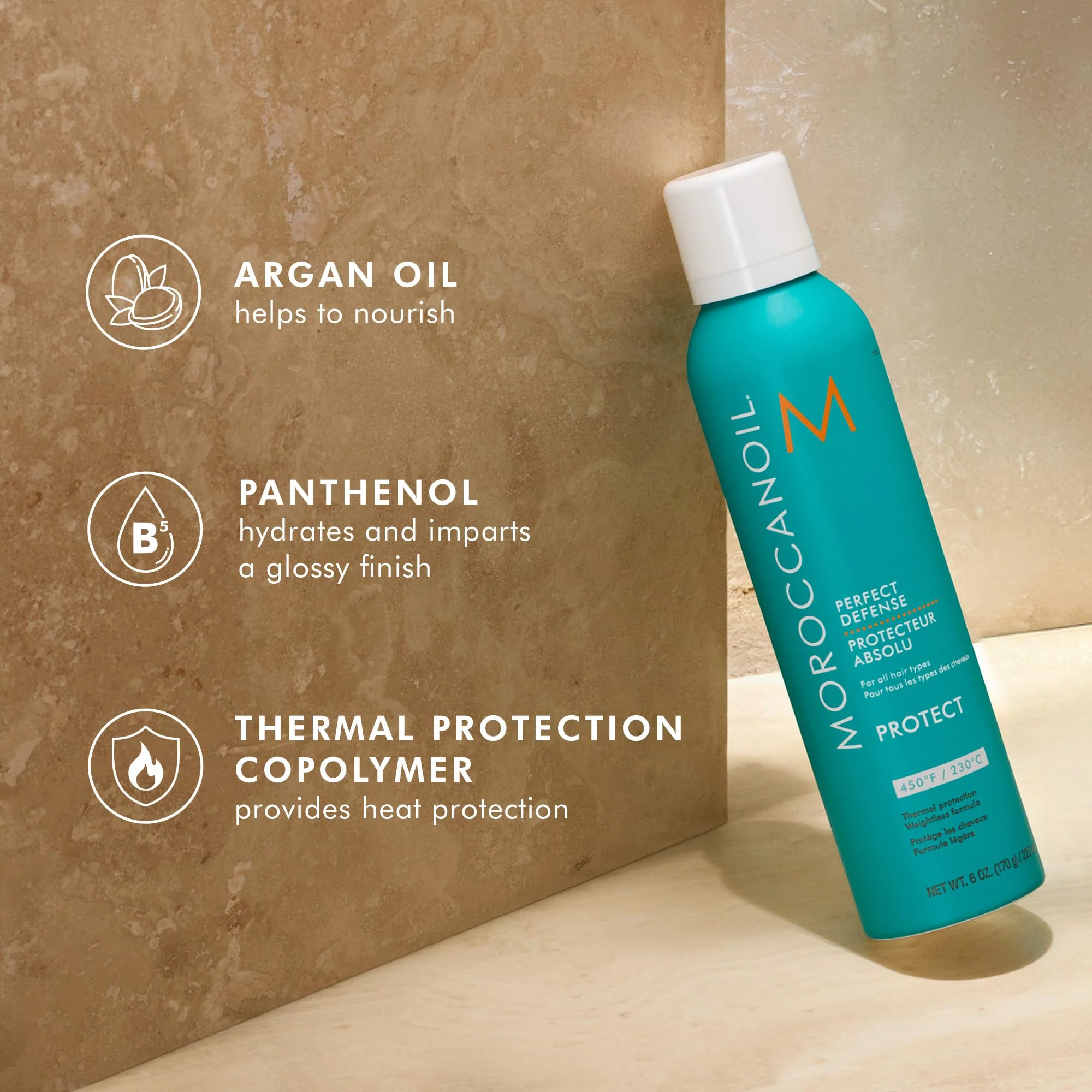 Moroccanoil Perfect Defense Heat Protectant, 2 Fl Oz - Image 3