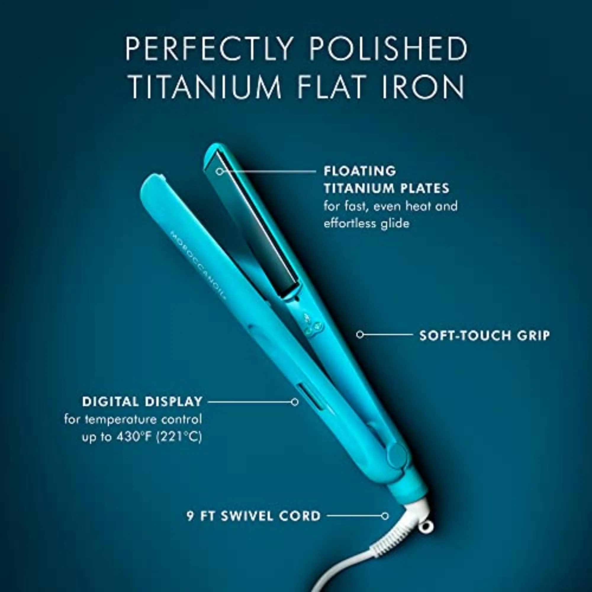 Moroccanoil Perfectly Polished Titanium Flat Iron - Image 2