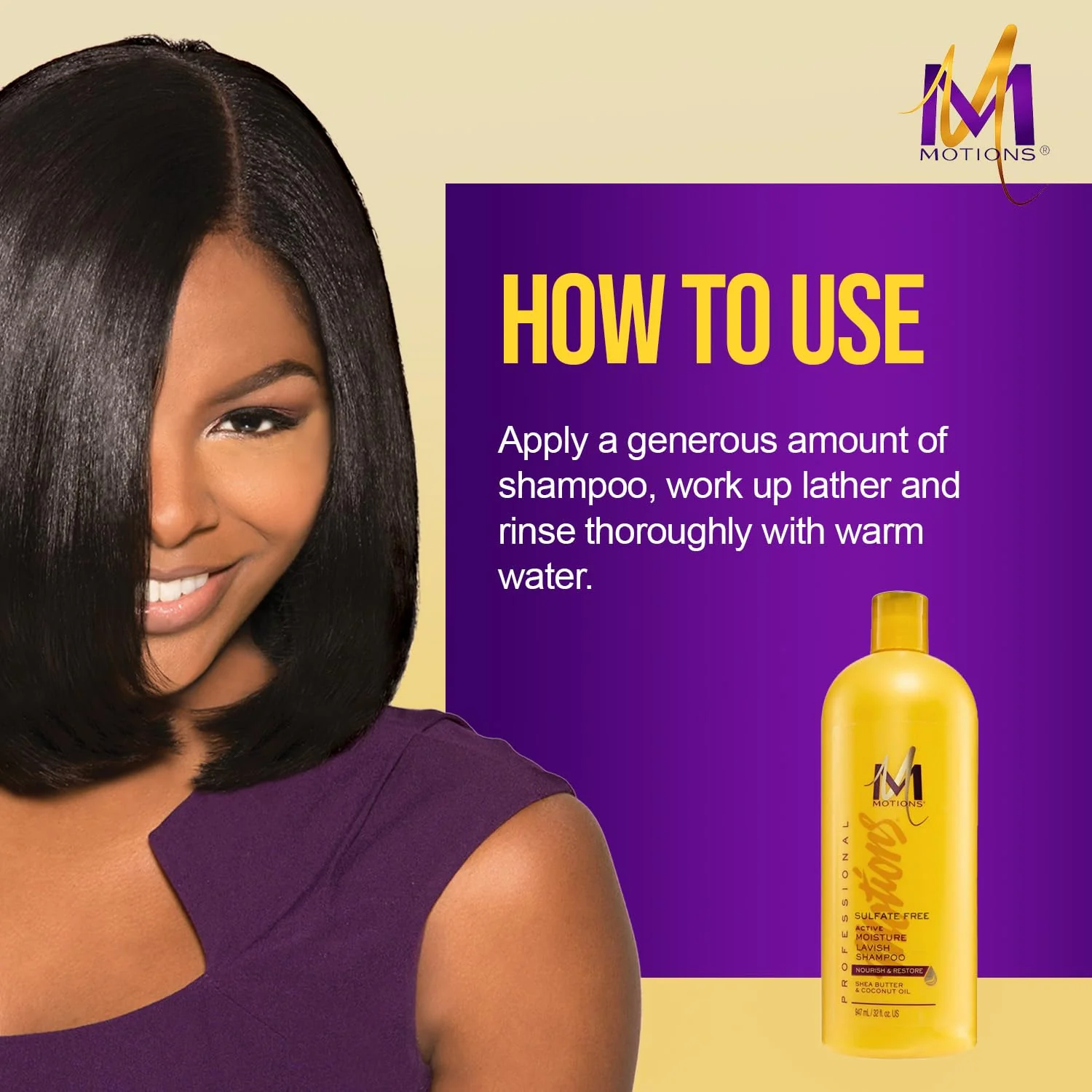 Motions Active Moisture Lavish Shampoo,947 ml - Image 4