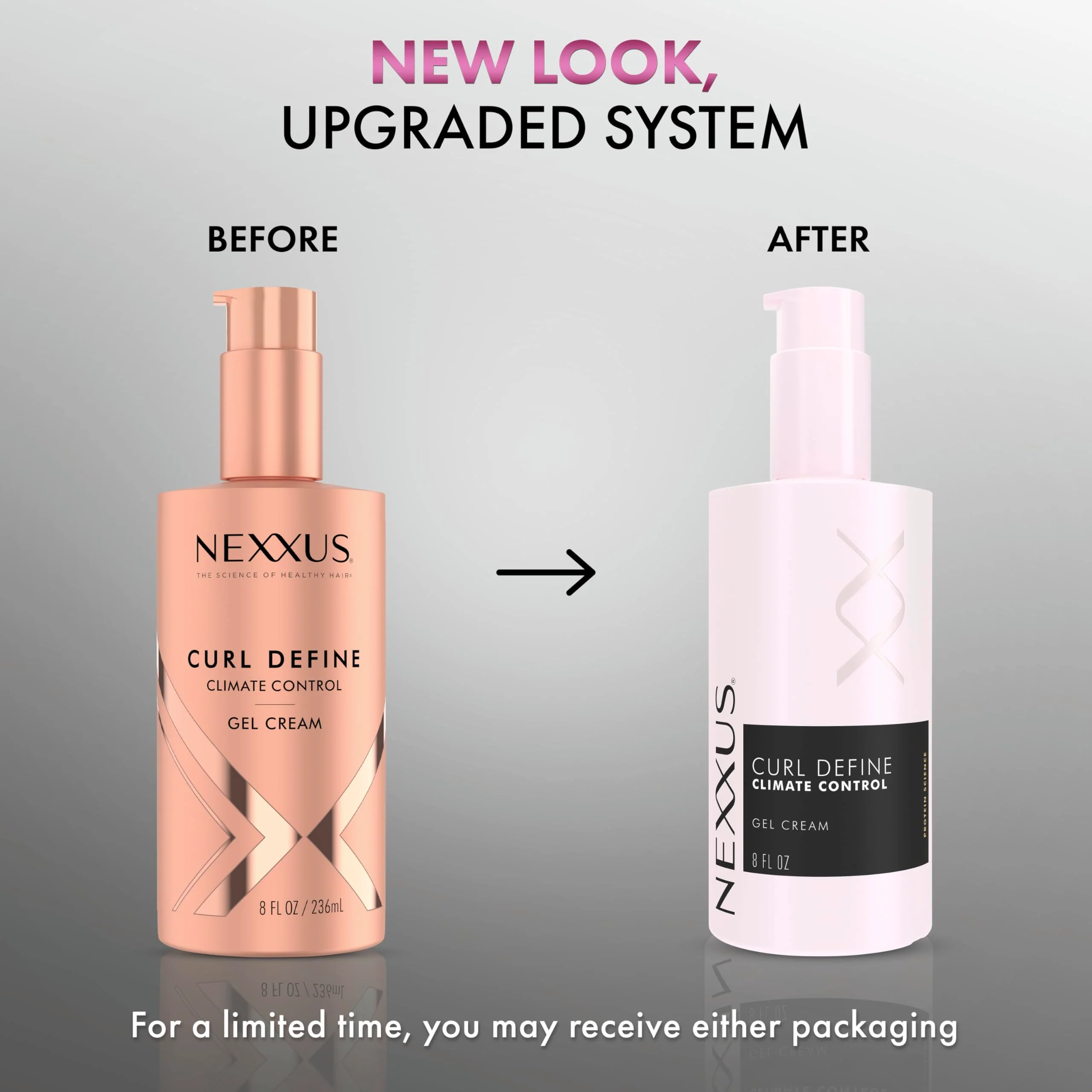 Nexxus Styling Curl Define Curl Cream Climate Control Gel Cream Hair Cream Powered by Styleprotect Technology 8 oz - Image 3
