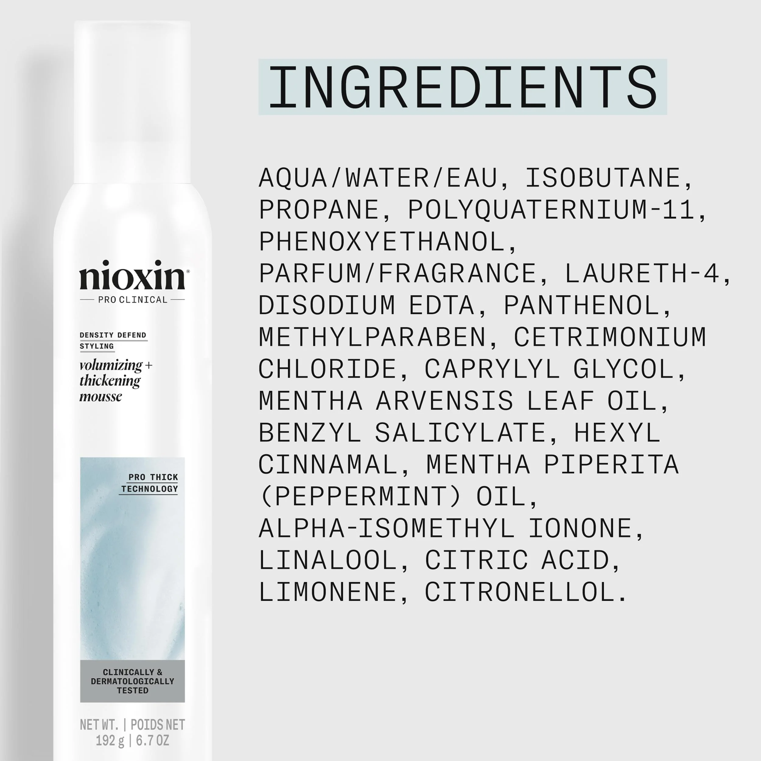 Nioxin Density Defend Styling Mousse | Volumizing + Thickening Support | 6.7 Fl oz. - Image 7