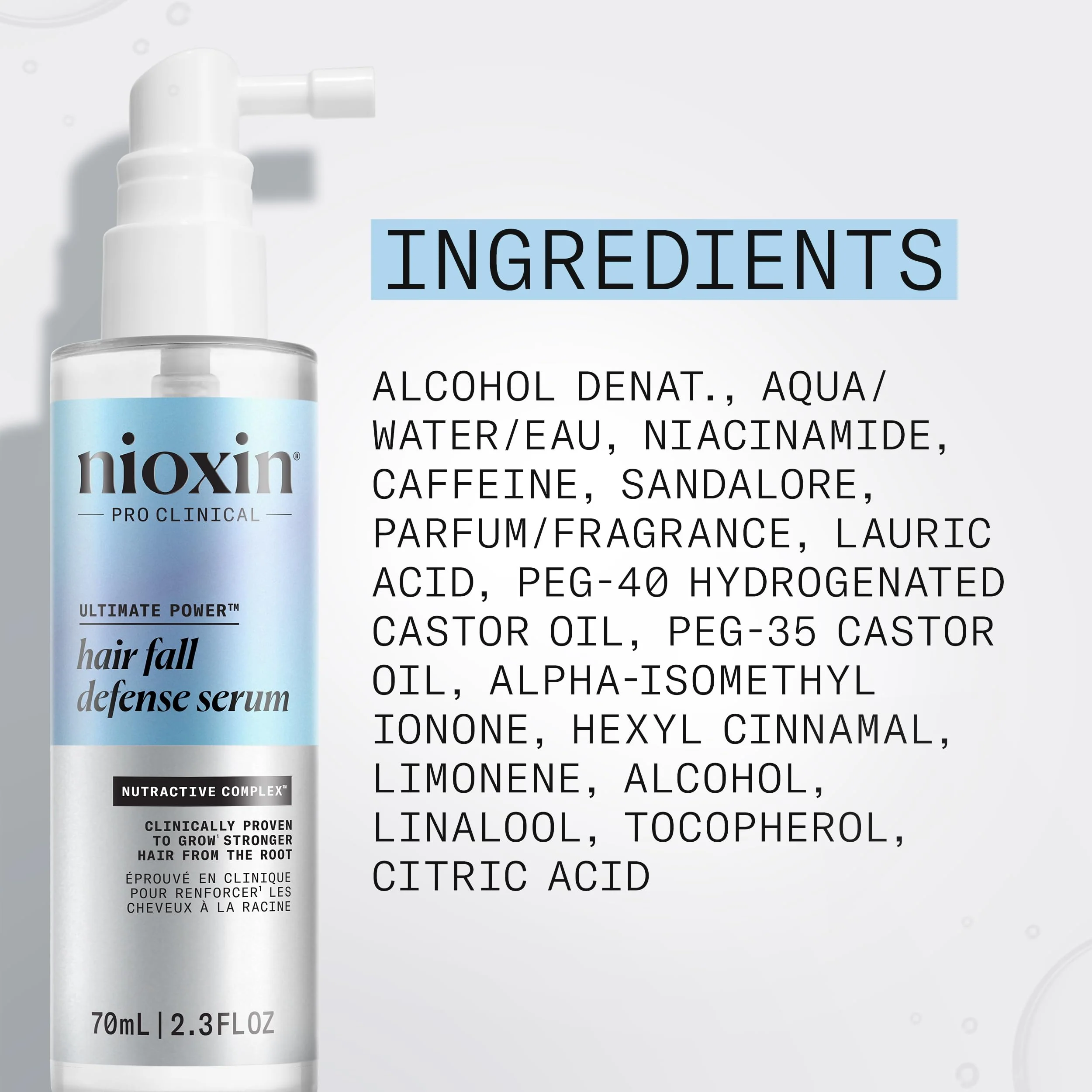 Nioxin Hair Fall Defense Intensive Daily Leave-In Hair Treatment | With Niacinamide, Caffeine, Lauric Acid, and Sandalore | For Thicker, Stronger Hair | 2.3 Fl Oz. - Image 6