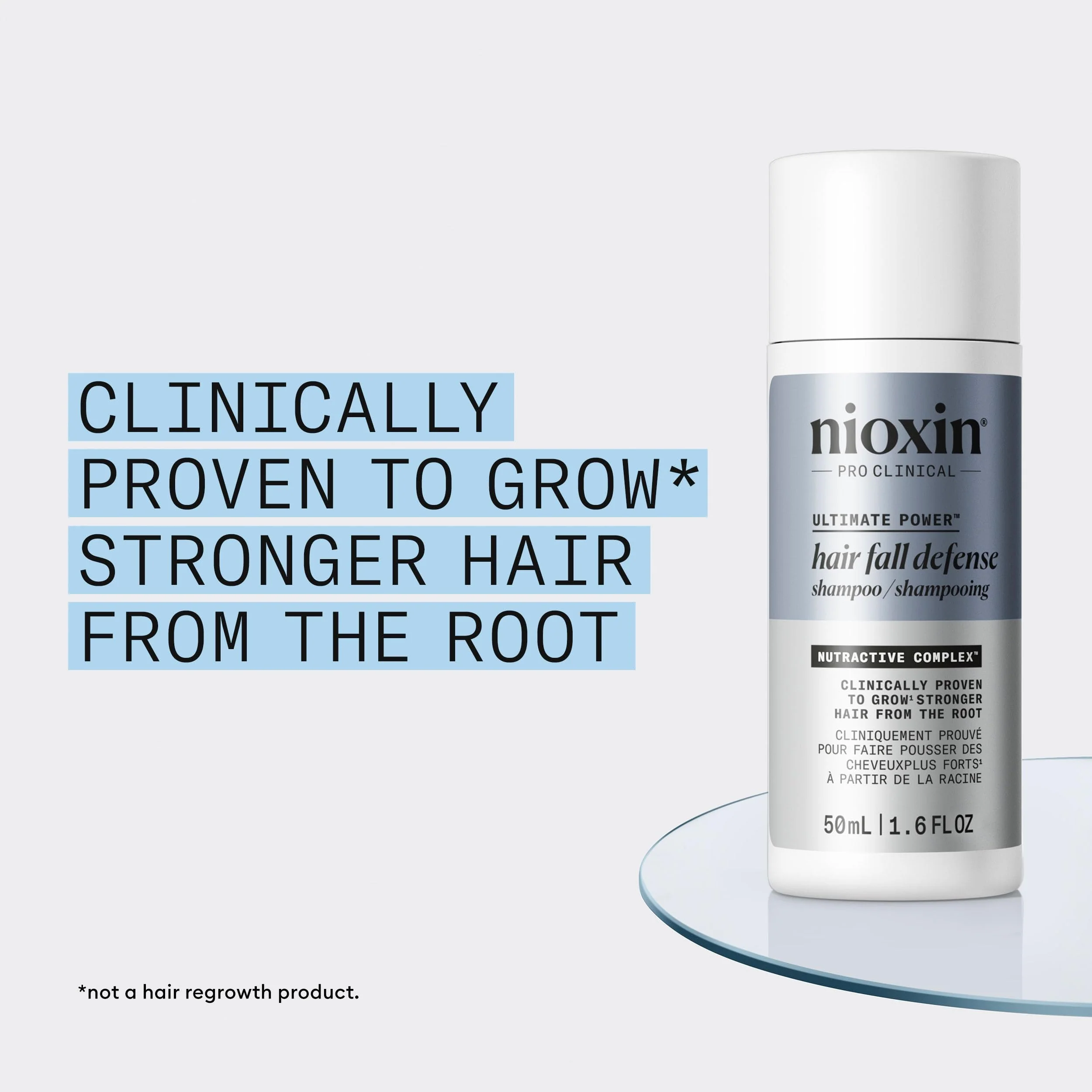 Nioxin Hair Fall Defense Ultimate Power Shampoo | Visibly Less Hair Loss | For Thicker and Stronger Hair | 1.6 Fl Oz | 50mL - Image 3