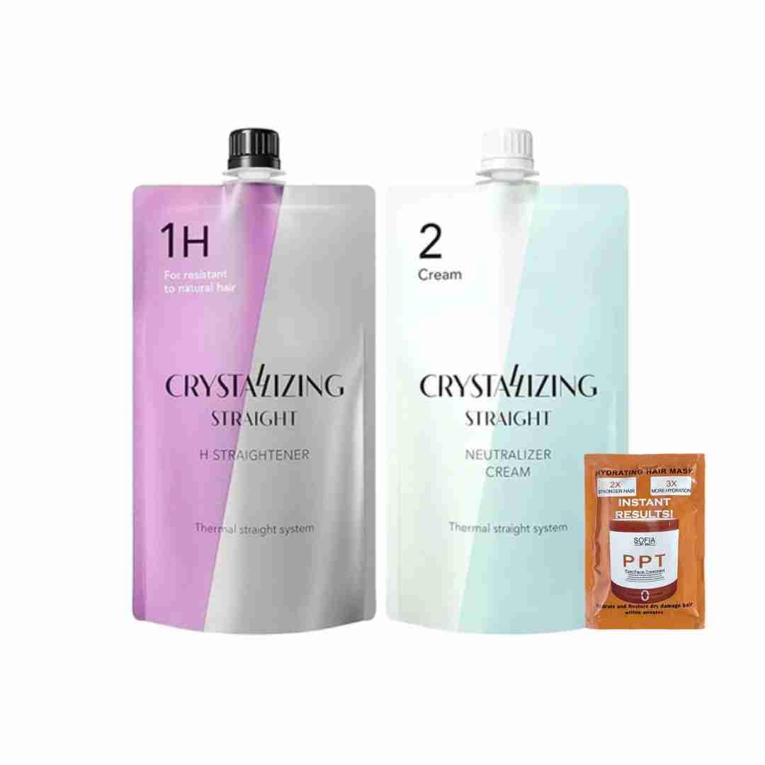 ODE Crystallizing Straight Rebonding Hair Straightener (H1) + Neutralizing Emulsion (#2) SET - Image 2
