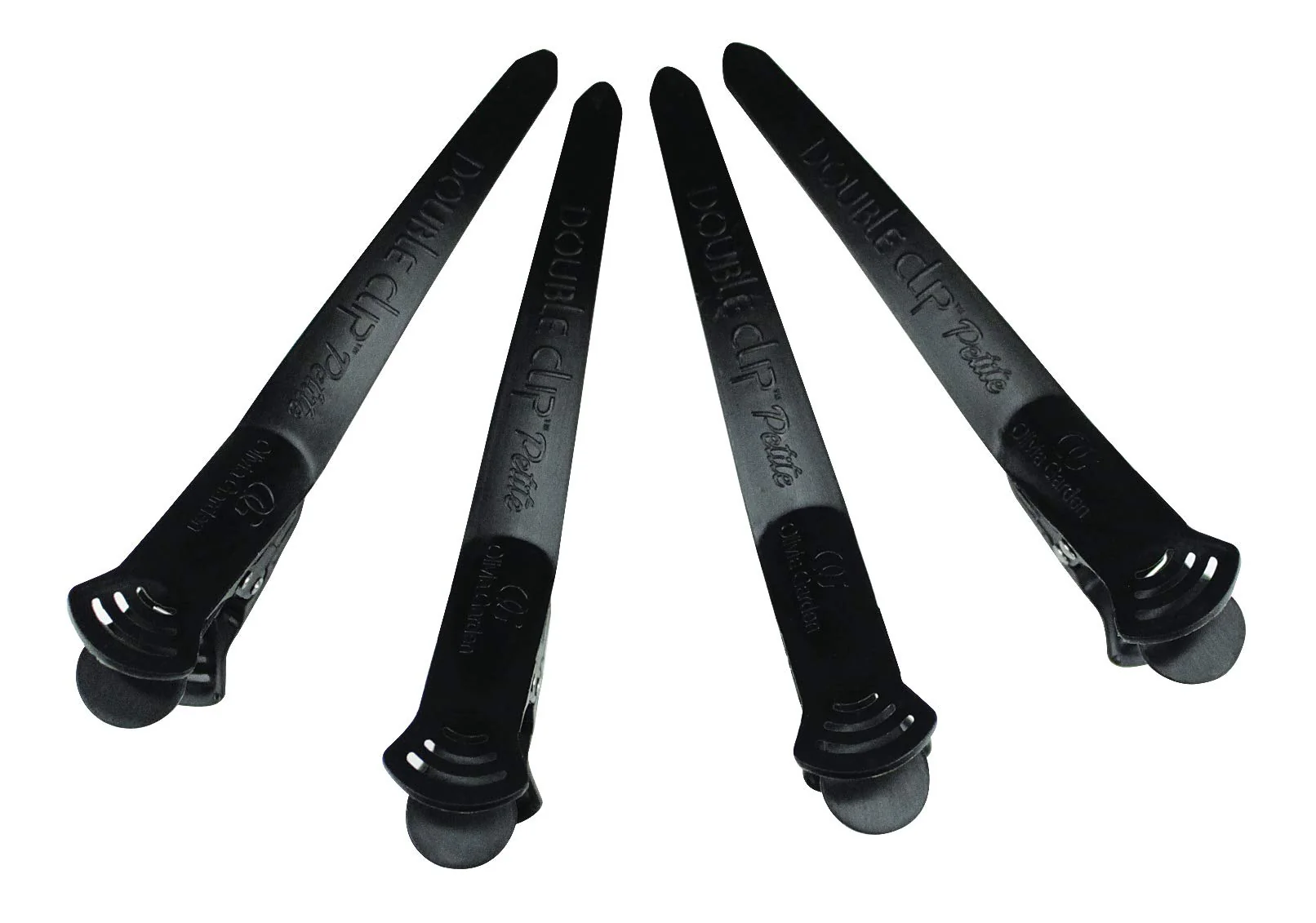 Olivia Garden 2-in-1 sectioning Double Clip - 4 Clips (Petite Black) DC-3