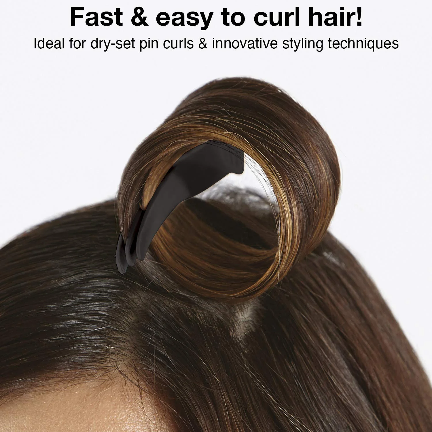 Olivia Garden 2-in-1 sectioning Double Clip - 4 Clips (Petite Black) DC-3 - Image 7