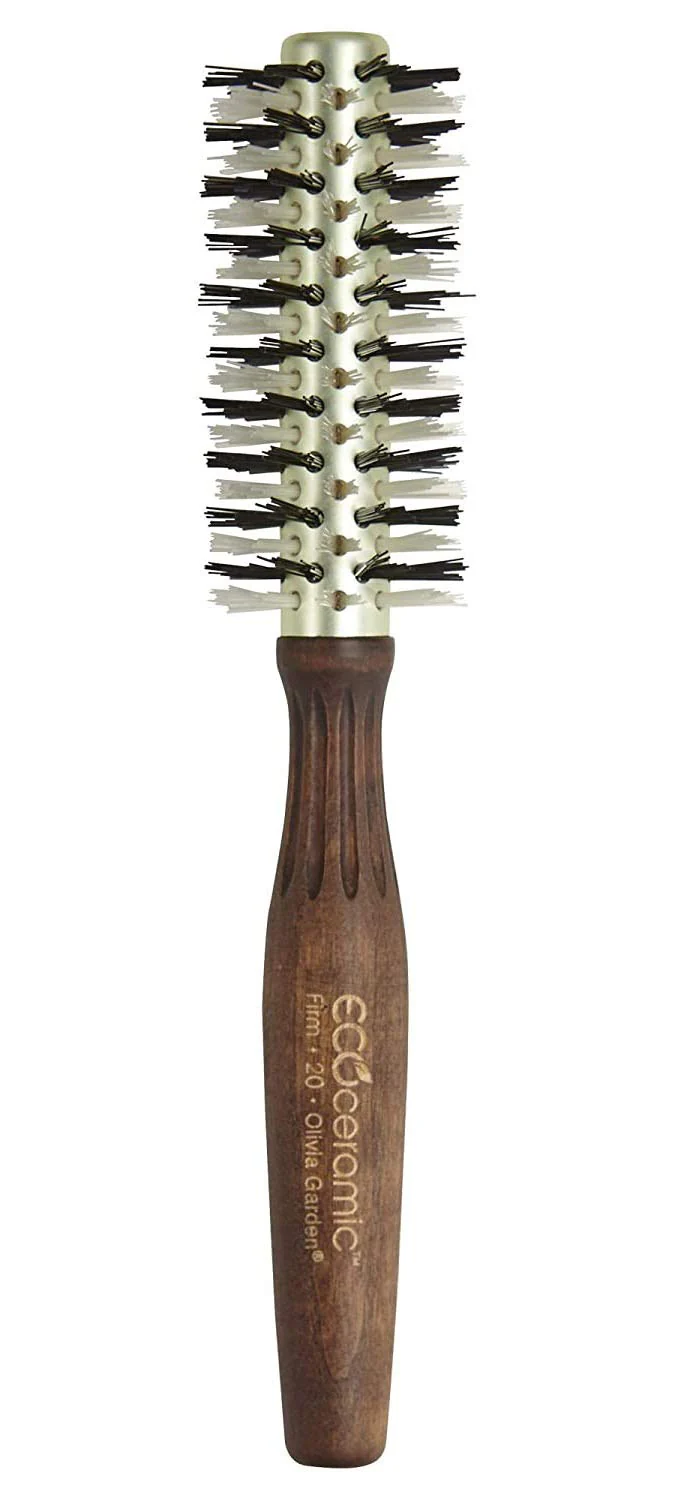 Olivia Garden Ecoceramic Firm Bristles Round Thermal Hair Brush (1 3/4")