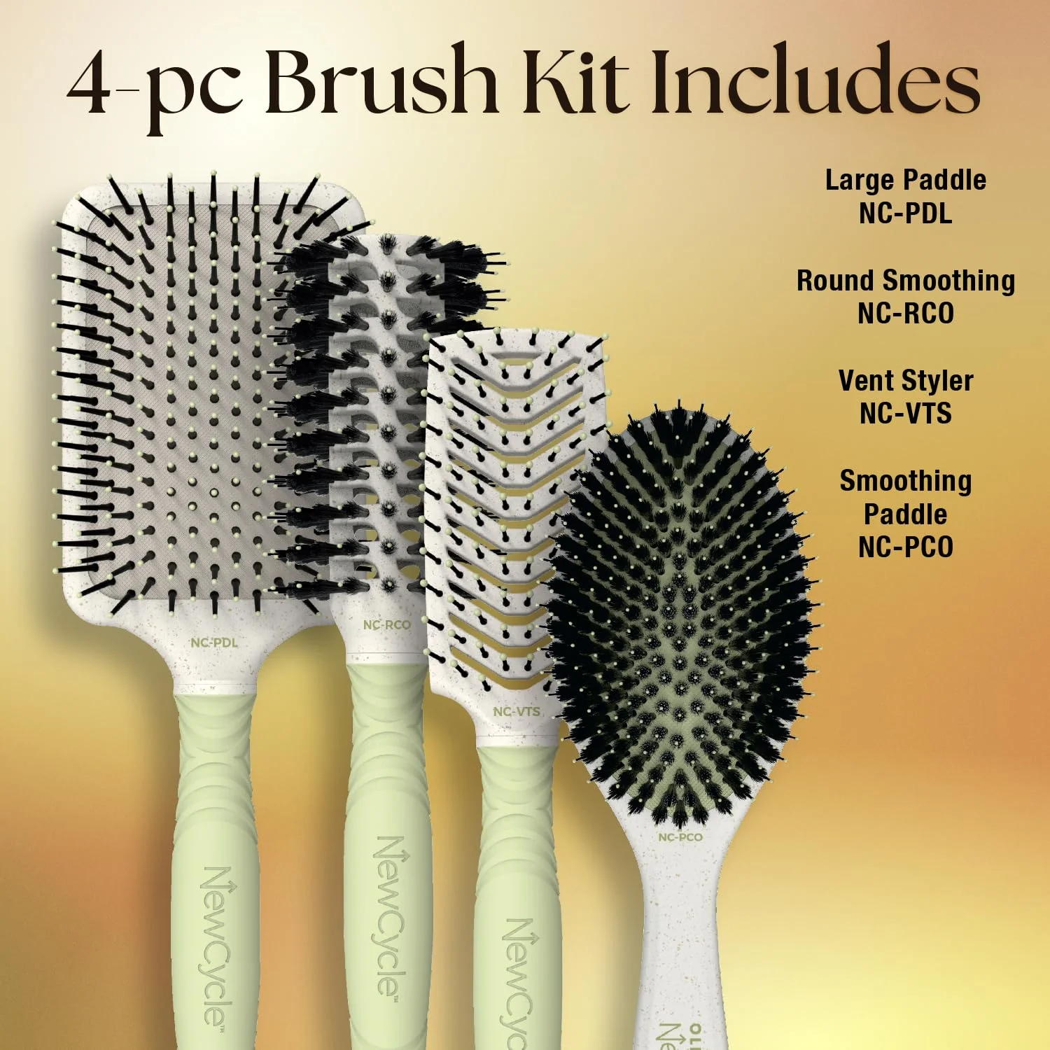 Olivia Garden NewCycle Ionic bristles Cushion Hair Brush and made from 100% recycled material (except bristles and cushion) - Image 2