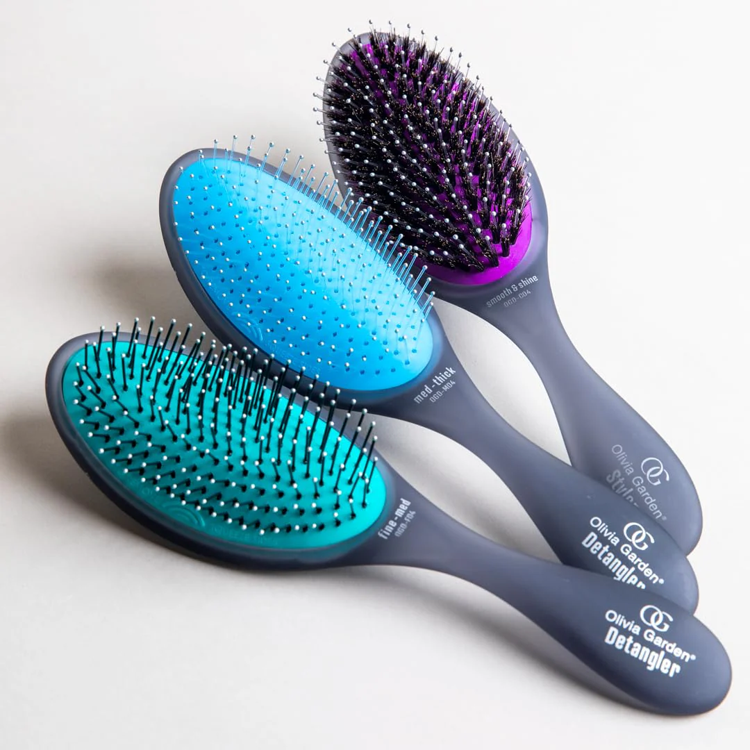 Olivia Garden OG Brush Collection Set - Includes 3 Hair Brushes for All Hair Types, Detangling, and Smoothing - Image 9