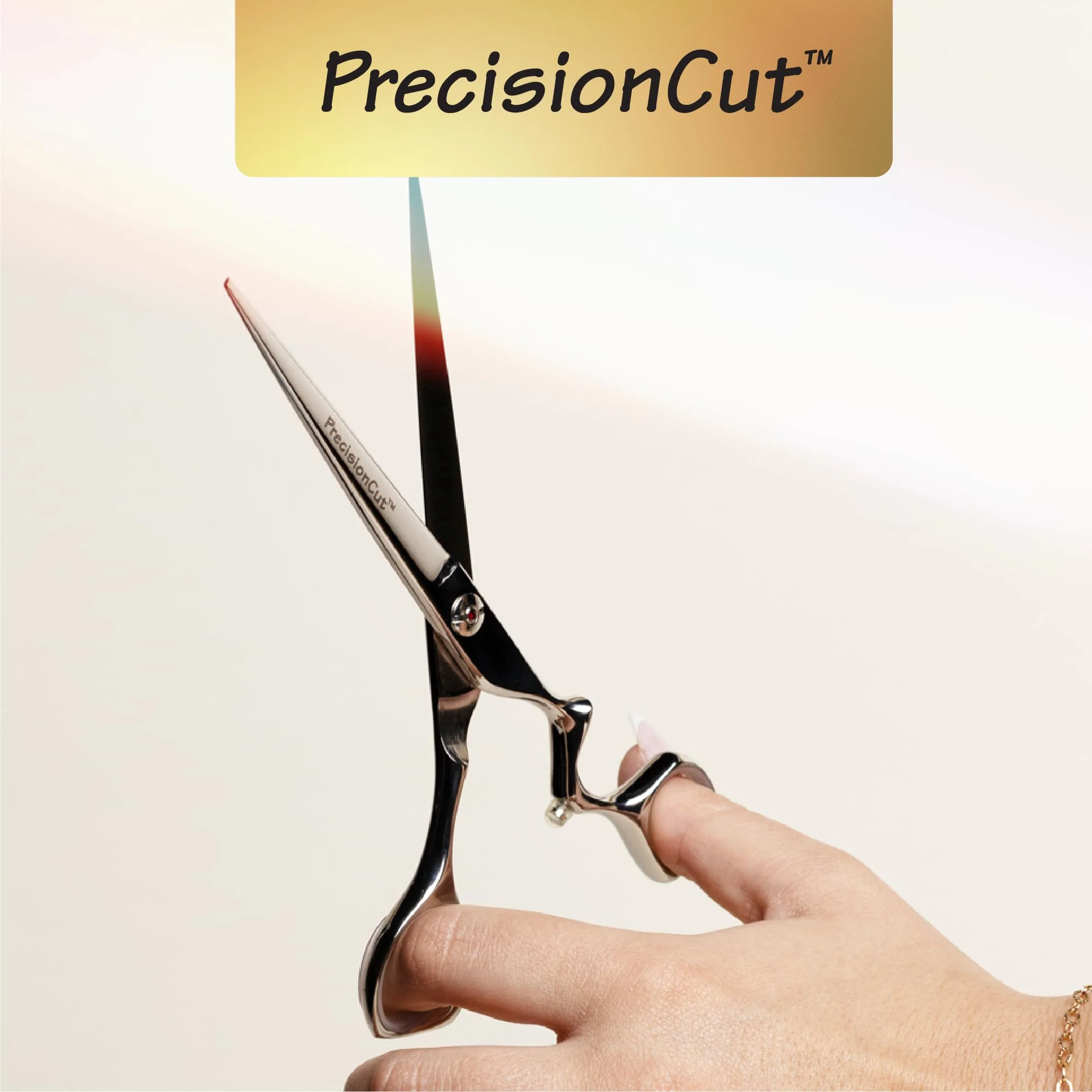 Olivia Garden PrecisionCut Professional Hairdressing Shears Intro Case - With The Edge Razor - 6 Items, 5" - Image 6