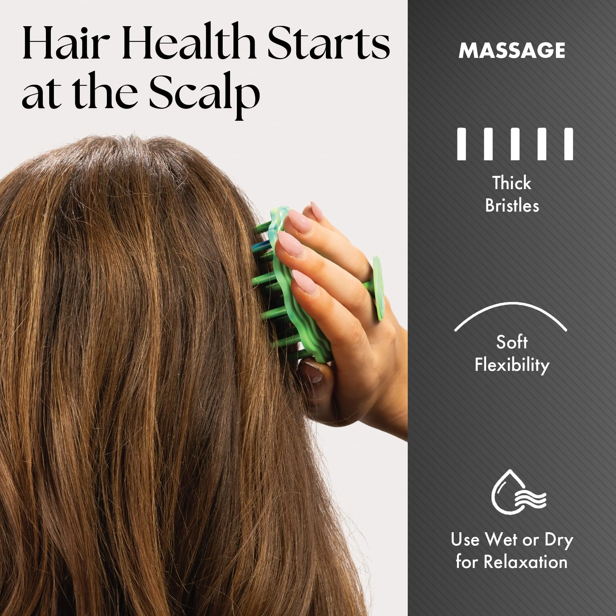 Olivia Garden Scalp Diva Scalp Care Brush - Healthy hair starts with a healthy scalp - Helps with Exfoliating, Cleansing and Massaging - Professional Hair Care Tool for All Lengths - Snag-Free Design - Image 3