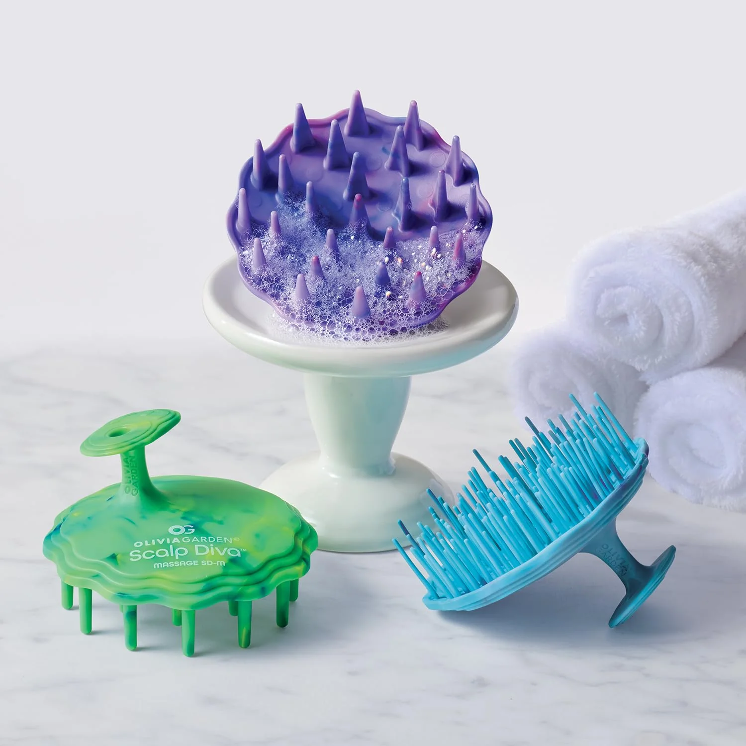 Olivia Garden Scalp Diva Scalp Care Brush - Healthy hair starts with a healthy scalp - Helps with Exfoliating, Cleansing and Massaging - Professional Hair Care Tool for All Lengths - Snag-Free Design - Image 7