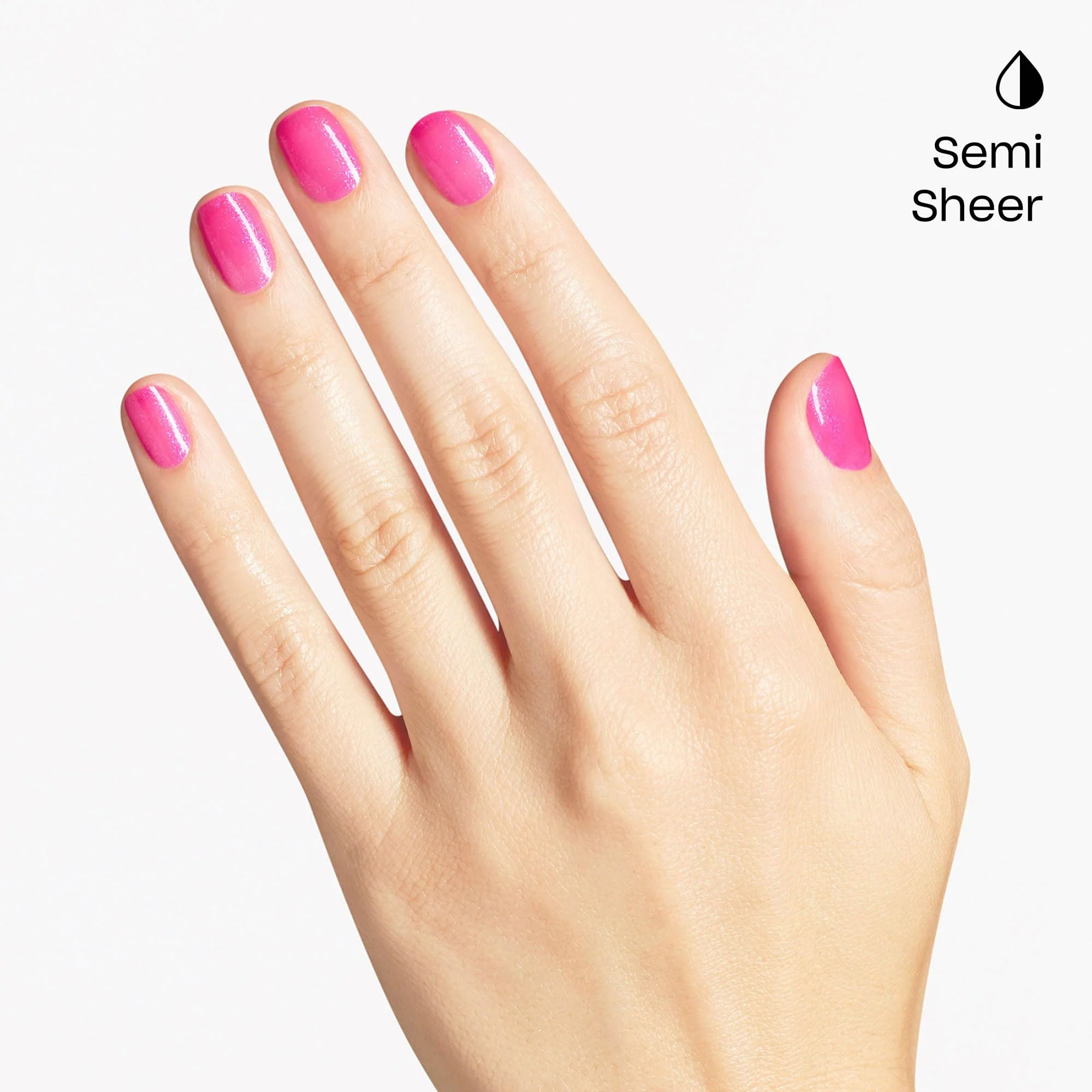 OPI Infinite Shine I’m Not Really an Influencer | Semi-Sheer Bright Neutral Pink Fuchsia with Glitter Long Wear Nail Polish | The New OPIcons Collection | Spring 2026 - Image 4