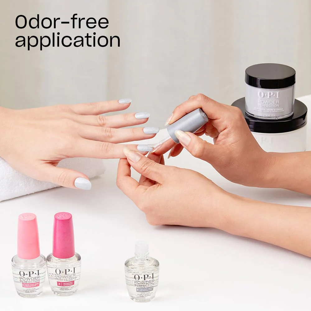 OPI Powder Perfection Keep It Surreal | Sheer Pastel Coral Shimmer Nail Dipping Powder | OPI'm Dreaming Collection - Image 6