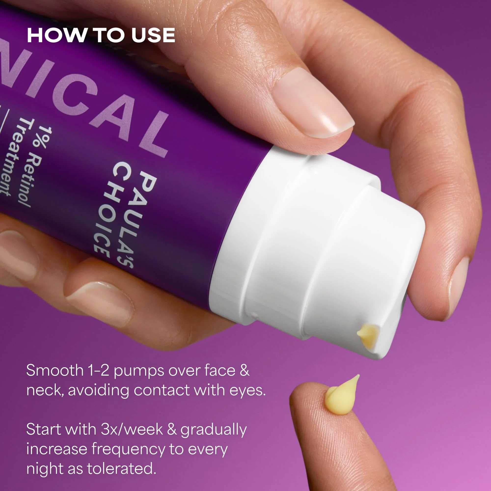 Paula's Choice CLINICAL 1% Retinol Face Treatment with Peptides, Vitamin C & Licorice Extract, Anti-Aging Skin Care Serum, Fine Lines & Wrinkles, Fragrance Free, 1 Fl Oz - Image 7