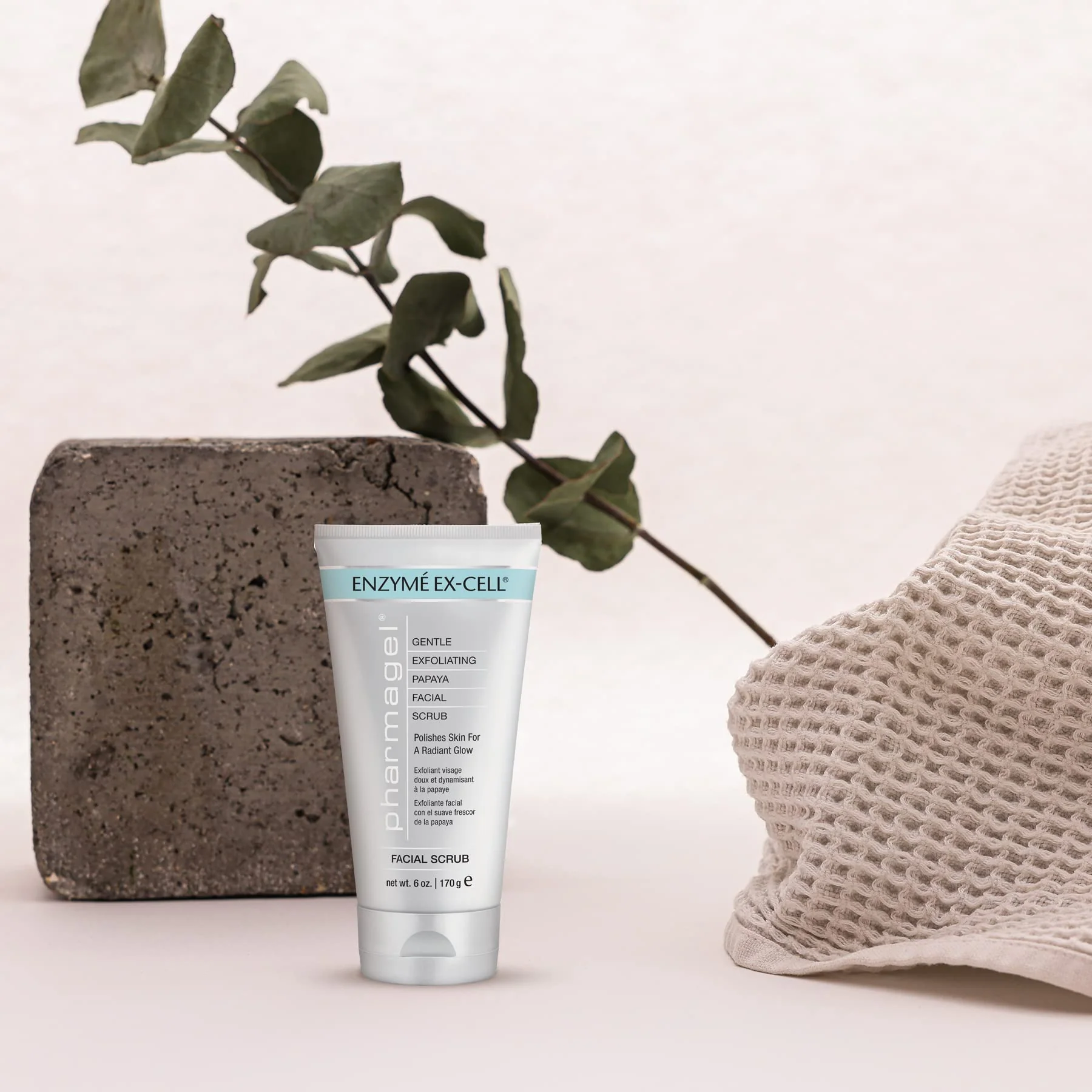 Pharmagel Enzyme Ex-Cell - Gentle Papaya Face Exfoliator Scrub for All Skin Types - 6 Ounces - Image 4