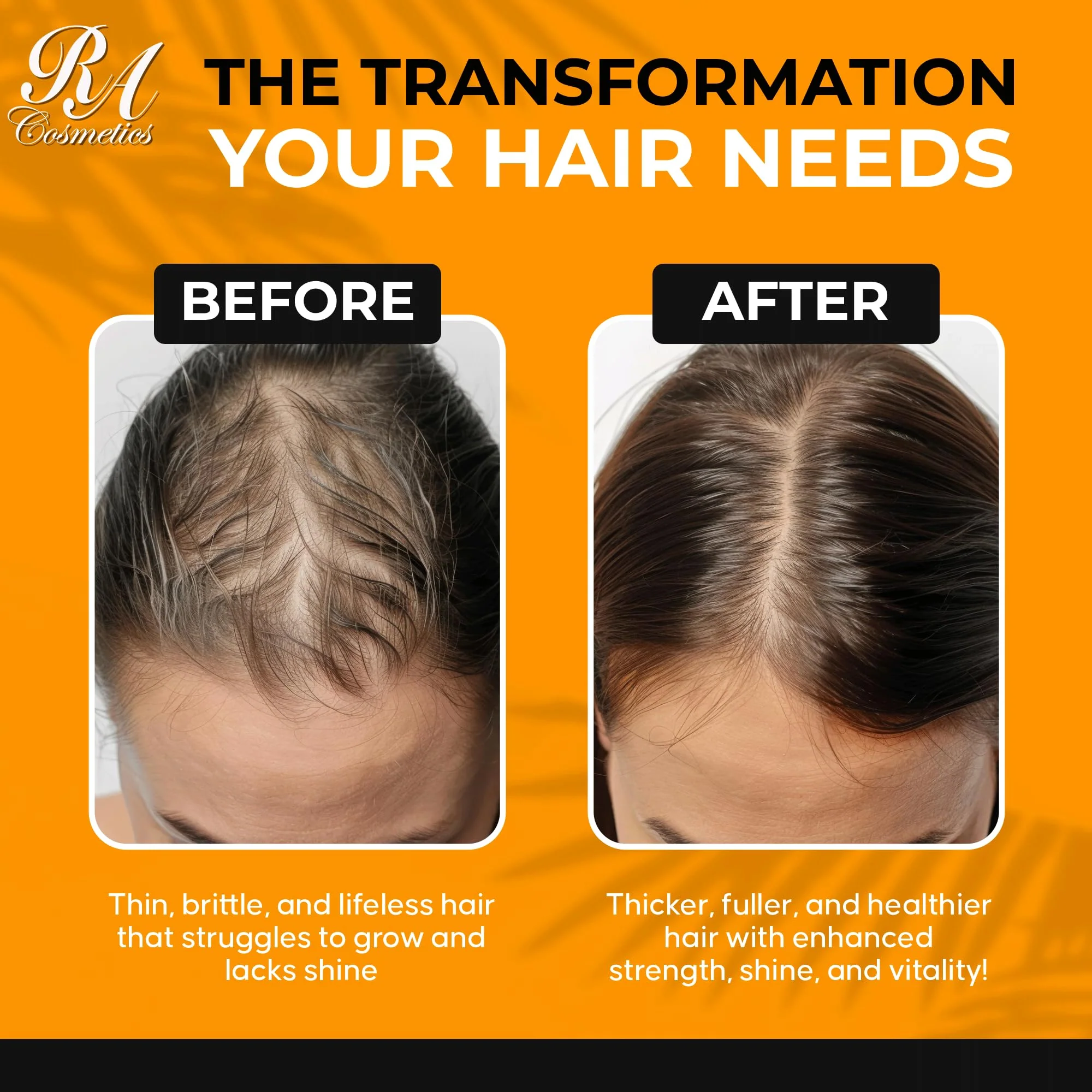 RA COSMETICS 100% Natural Unrefined Batana Hair Oil for Healthy Hair, 16 oz | Dr Sebi Batana Oil Hair Moisturizer for Damaged Hair Repair| Strengthening and Nourishing Hair Conditioner - Image 9