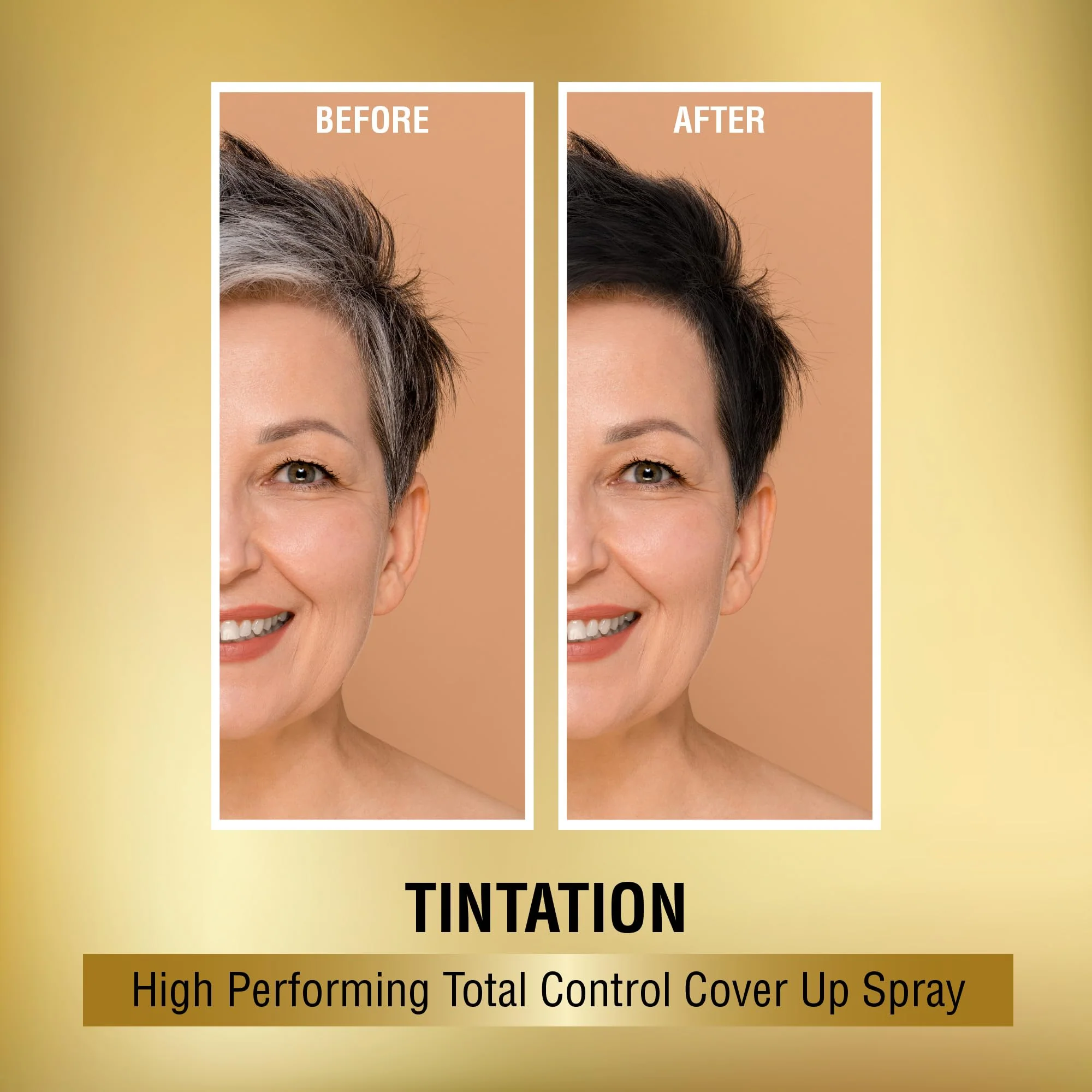 Red by Kiss Tintation Temporary Hair Color Spray, Instant Gray Root Touch Up Coverage, Water-Resistant & Smudge-Proof, Easy Wash Out, Barber & Hairline Touch-Up, Quick-Dry (Black, 2.82 oz) - Image 4
