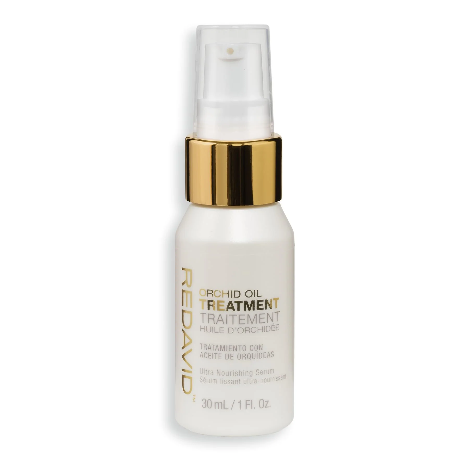 REDAVID Orchid Oil Ultra Nourishing Treatment - Luxury Hair Oil made from Cymbidium Orchids for Damaged, Curly Hair - Clinically Strengthens, Adds Protein & Hydrates Hair (1 Fl Oz Travel Size)
