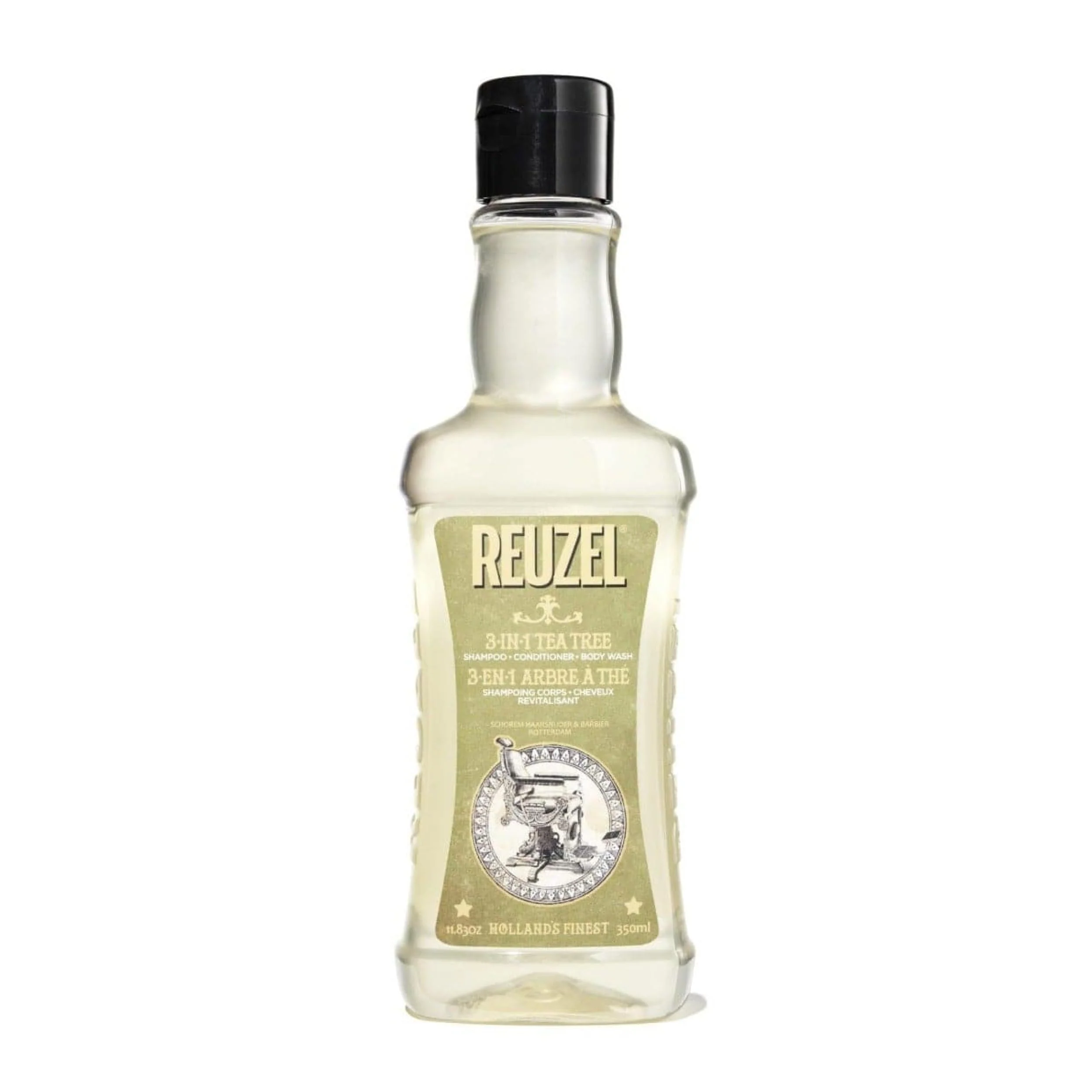 Reuzel 3-In-1 Tea Tree Shampoo, Cleanses Hair and Body, 11.83 oz