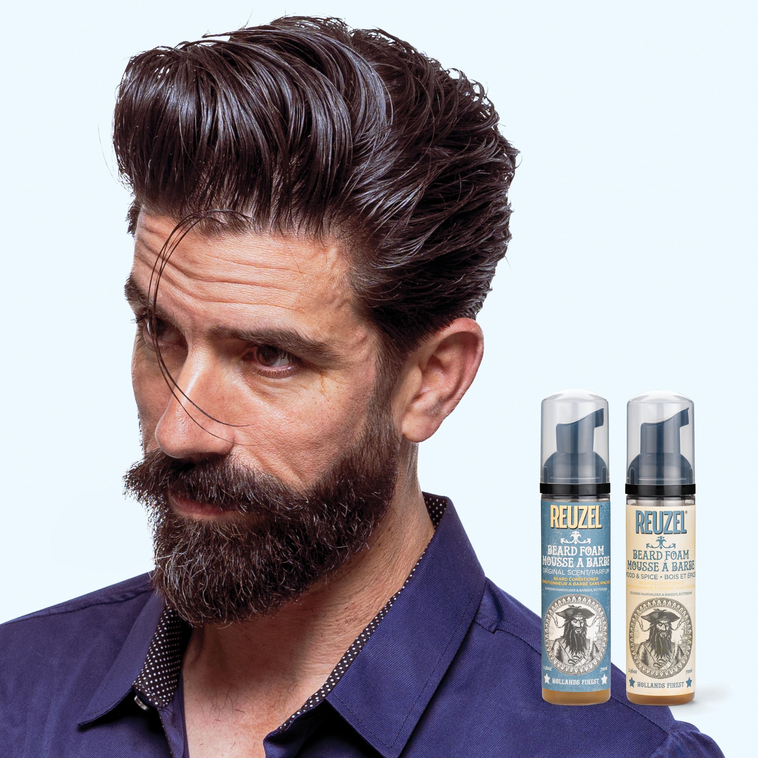 Reuzel Beard Foam, Reduces Beardruff And Itchy Skin, 2.36 Oz - Image 2