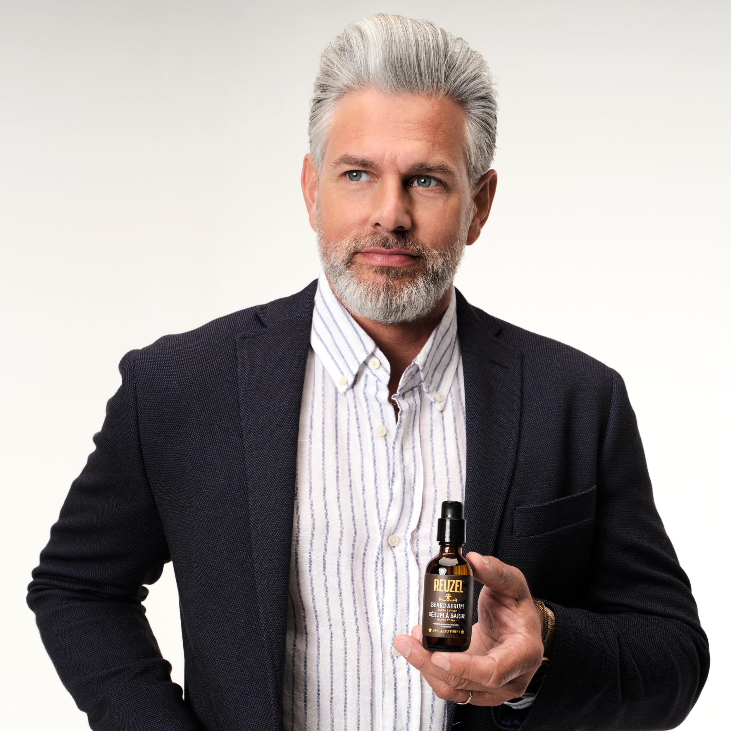 REUZEL Clean & Fresh Beard Serum, Hydrating, Non-Comedogenic, Natural, Non-Greasy Finish, Light Citrus Mint Scent, For All Skin Types, 2 oz - Image 7