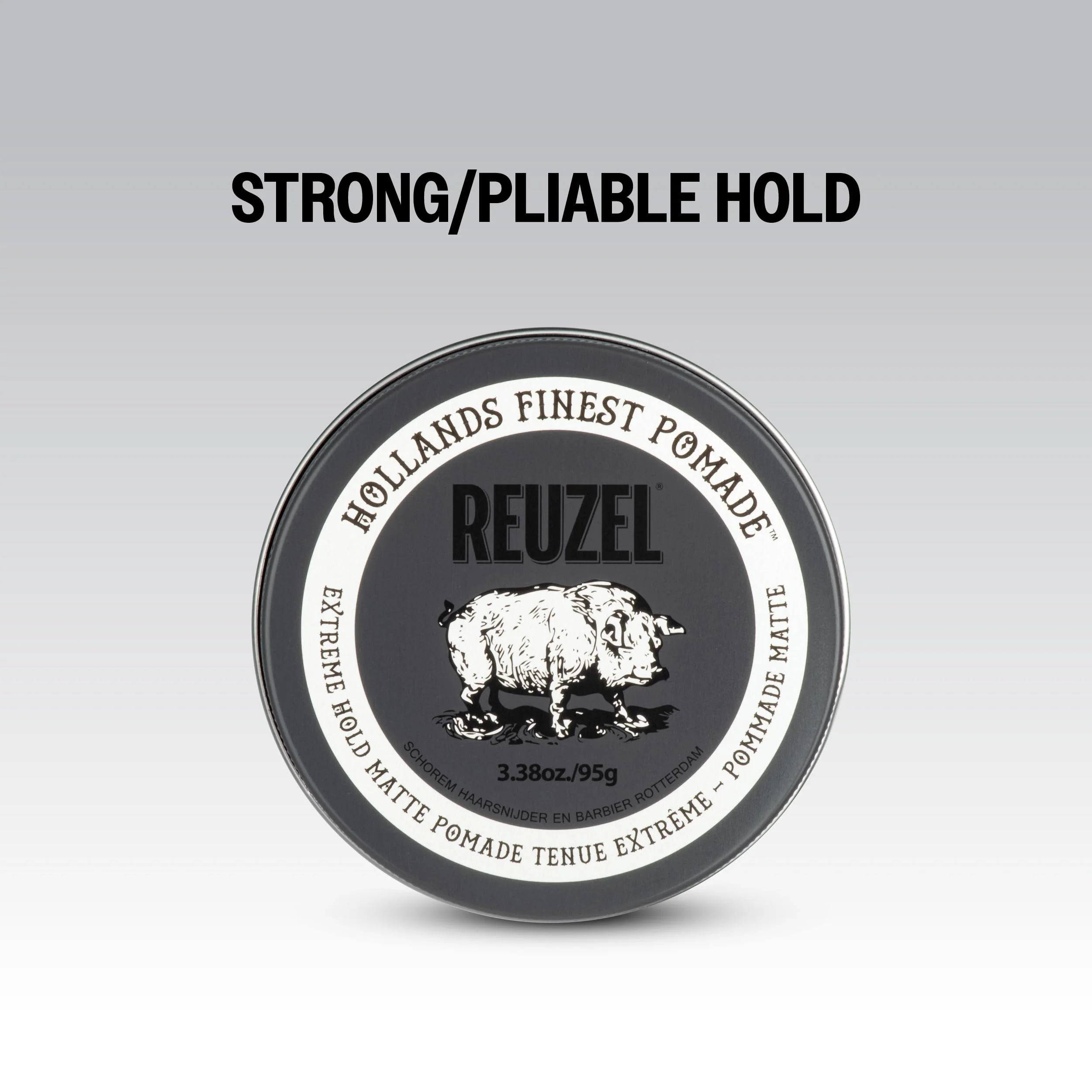 REUZEL Extreme Hold Matte Pomade, Strongest All Day Hold, Water Soluble Styling, Matte Finish & Flake Free, Easy To Wash Out, For All Hair Types - Image 5